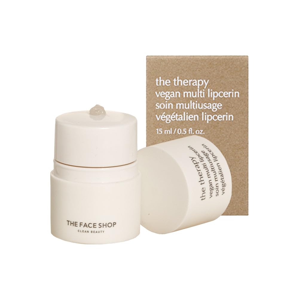 The Face Shop The Therapy Multi Vegan Lipcerin/Lip Mask with Peptides, Shea Butter & PHA, 1 Count The Face Shop The Therapy Multi Vegan Lipcerin/Lip Mask with Peptides, Shea Butter & PHA, 1 Count