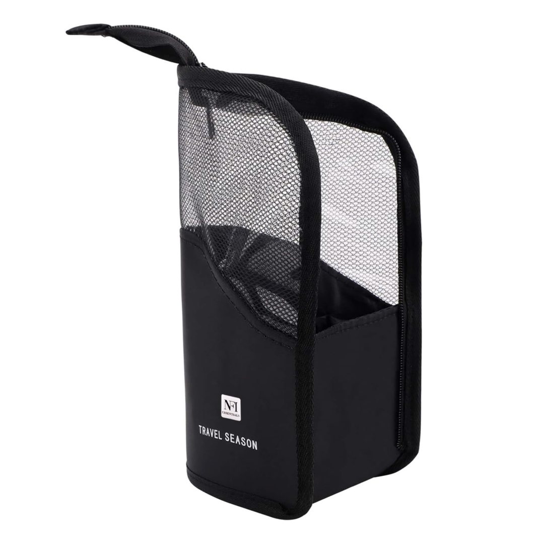 NFI essentials PVC Makeup Brush Organizer Bag for Women, Portable Makeup Brush Holder Travel Makeup Brush Case Standing Zipper Waterproof Cosmetic Brush Pouch NFI essentials PVC Makeup Brush Organizer Bag for Women, Portable Makeup Brush Holder Travel Makeup Brush Case Standing Zipper Waterproof Cosmetic Brush Pouch