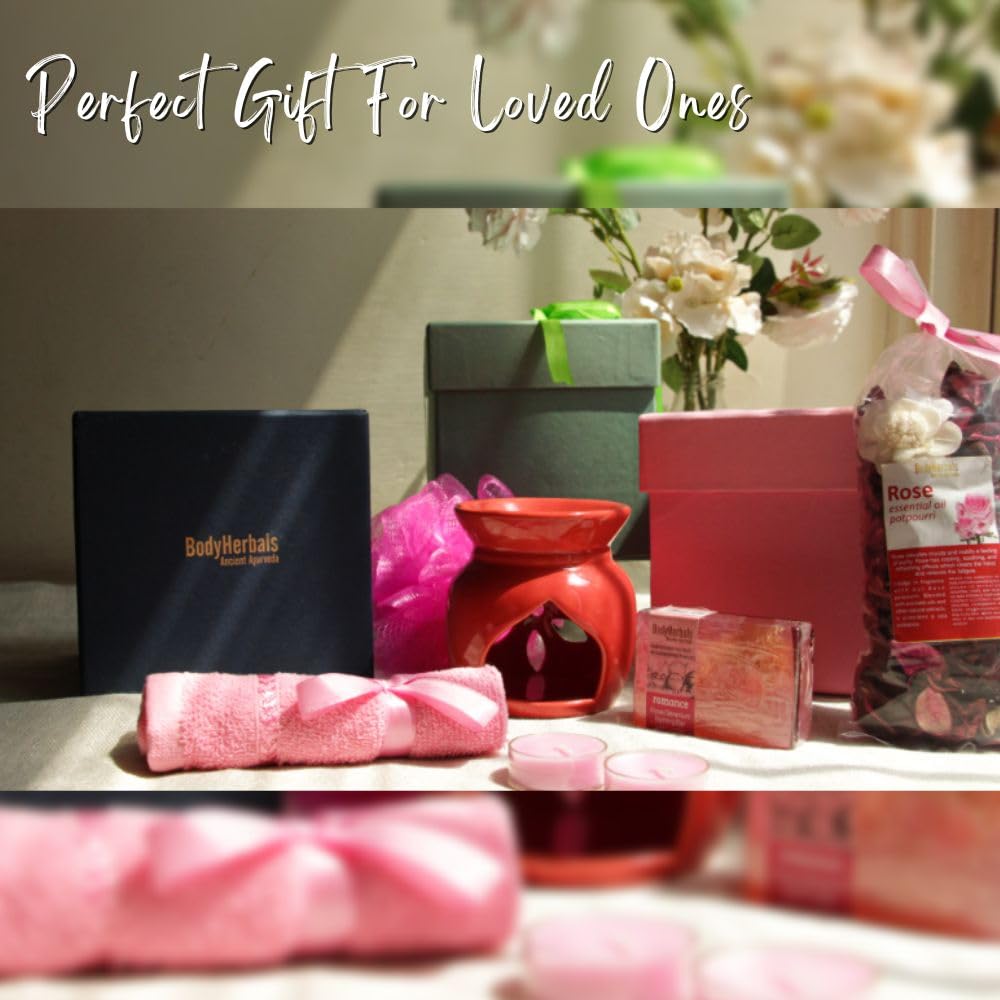 BodyHerbals Rose Bath and Body Care Gift Set for Women and Men| Luxury Skin Care Kit with Spa Accessories | for Father’s Day Hamper | 8 Pcs| Luxury Gift for Birthdays, Anniversaries, Wedding and Special Celebrations| 100 % Vegan BodyHerbals Rose Bath and Body Care Gift Set for Women and Men| Luxury Skin Care Kit with Spa Accessories | for Father’s Day Hamper | 8 Pcs| Luxury Gift for Birthdays, Anniversaries, Wedding and Special Celebrations| 100 % Vegan