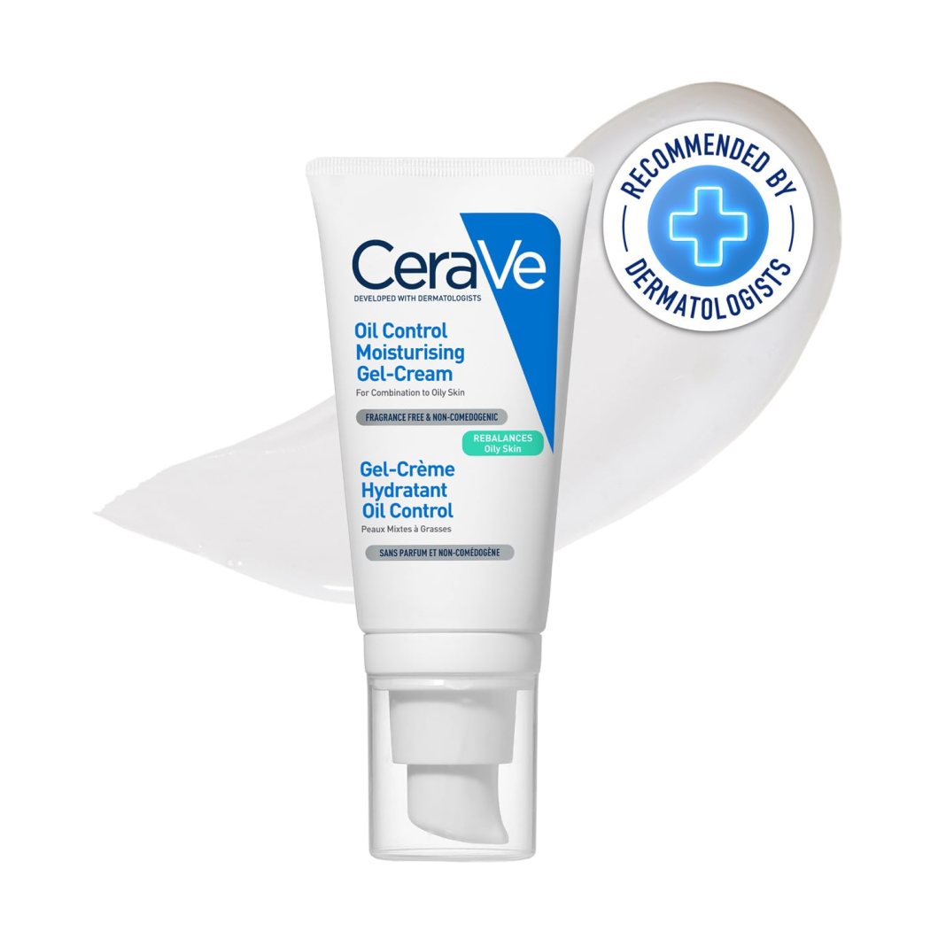 CeraVe Oil Control Gel Cream lightweight Moisturizer for Oily & Combination Skin with Ceramides, Hyaluronic Acid & Niacinamide | Dermatologist Recommended (52ml) CeraVe Oil Control Gel Cream lightweight Moisturizer for Oily & Combination Skin with Ceramides, Hyaluronic Acid & Niacinamide | Dermatologist Recommended (52ml)