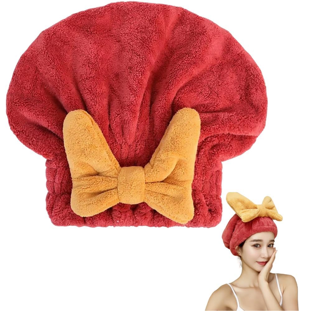 FLORISCA® Microfiber Hair Drying Towel Cap with Bow Knot, Fast Drying, Anti Frizz, Medium, Multi, 31g FLORISCA® Microfiber Hair Drying Towel Cap with Bow Knot, Fast Drying, Anti Frizz, Medium, Multi, 31g