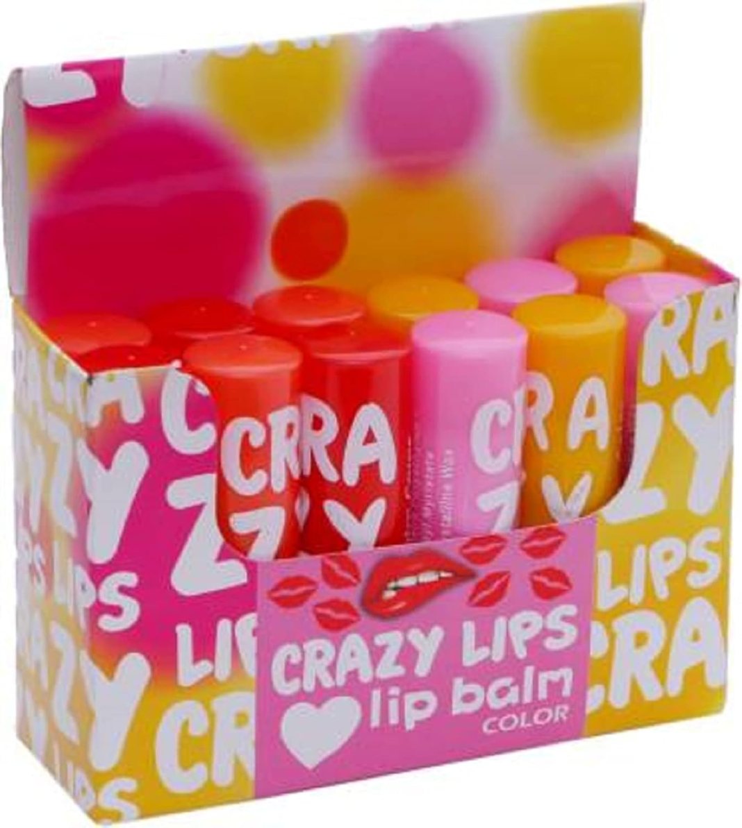 Elecsera Lips Color Lip Balm Combo Pack Of 12 Mix (Pack Of: 12, 4 G), Assorted Elecsera Lips Color Lip Balm Combo Pack Of 12 Mix (Pack Of: 12, 4 G), Assorted