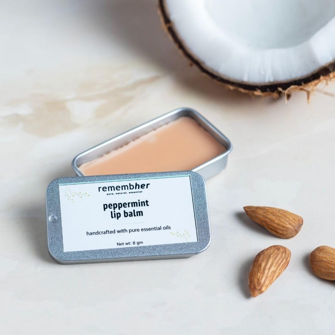 remembher Lip Balm (8g) | Lightens, Moisturises & Helps with Dry & Chapped Lips | Enriched with shea butter & cold pressed almond oil | Natural & Paraben free |No Artificial fragrance remembher Lip Balm (8g) | Lightens, Moisturises & Helps with Dry & Chapped Lips | Enriched with shea butter & cold pressed almond oil | Natural & Paraben free |No Artificial fragrance