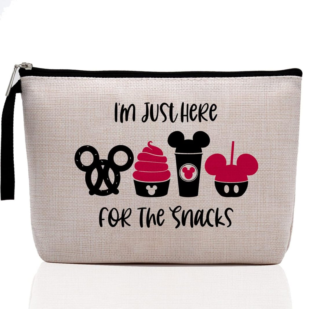 Hanamiya Na Snacks Bag for Travel, Funny Makeup Bag, Waterproof Makeup Bag, Washable, Reusable for Travel, Beach, Cute Toiletry Bag for Girls Teens Friends- I’m Just Here for The Snacks, Beige Hanamiya Na Snacks Bag for Travel, Funny Makeup Bag, Waterproof Makeup Bag, Washable, Reusable for Travel, Beach, Cute Toiletry Bag for Girls Teens Friends- I’m Just Here for The Snacks, Beige