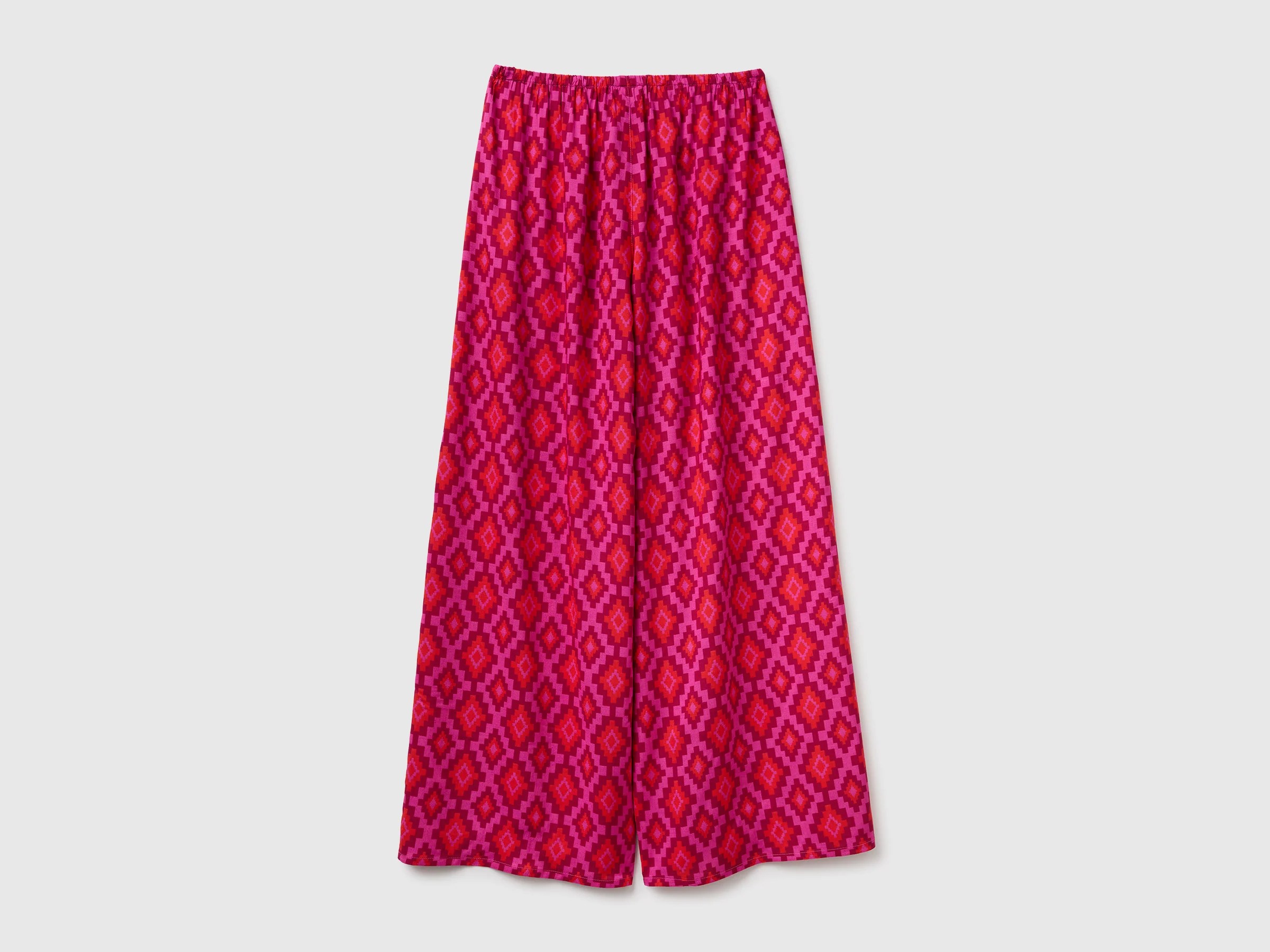 Pantalon à imprimé ethnique avec cordon de serrage – Image 2