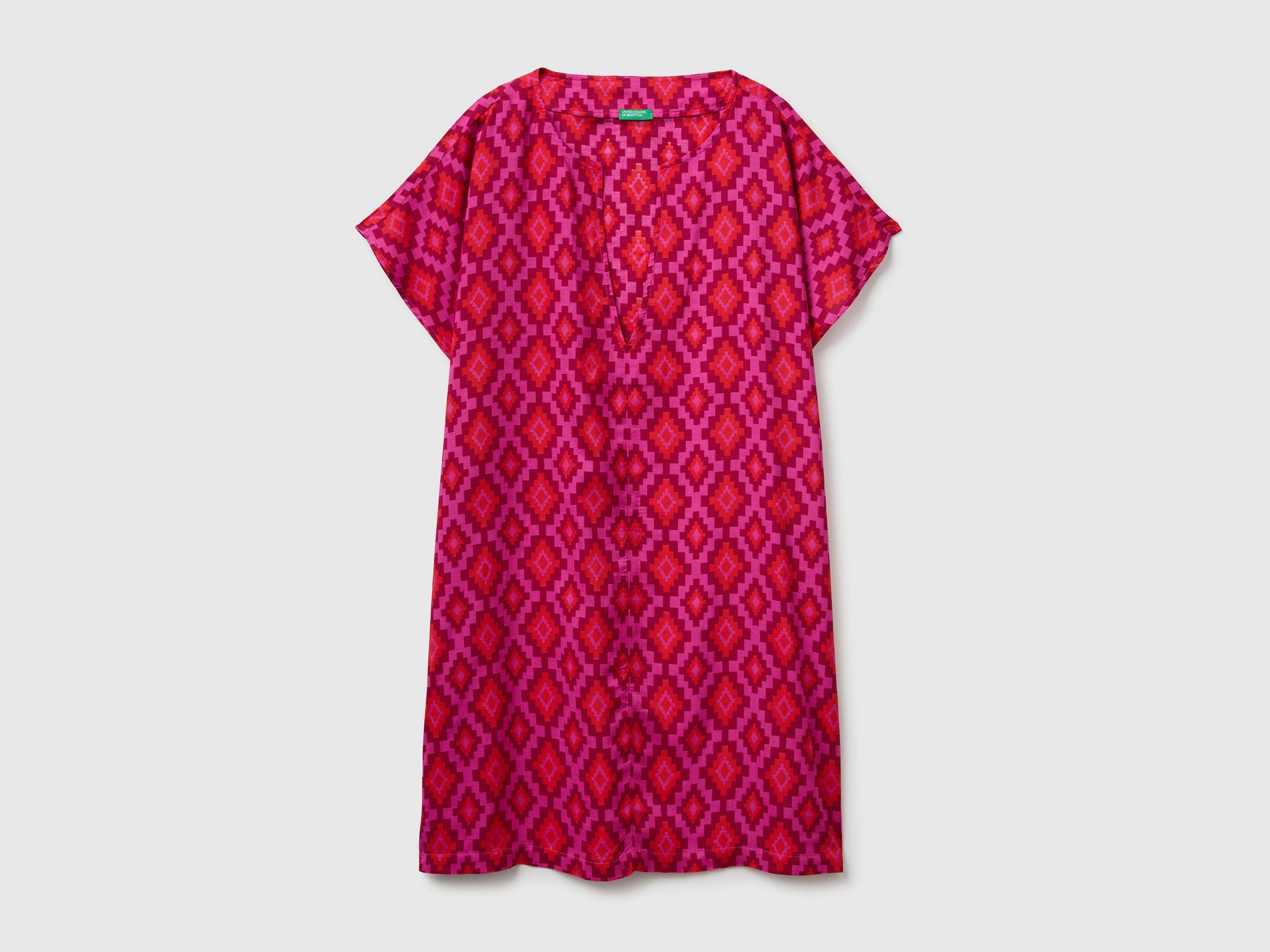Kaftan court à imprimé ethnique Kaftan court à imprimé ethnique