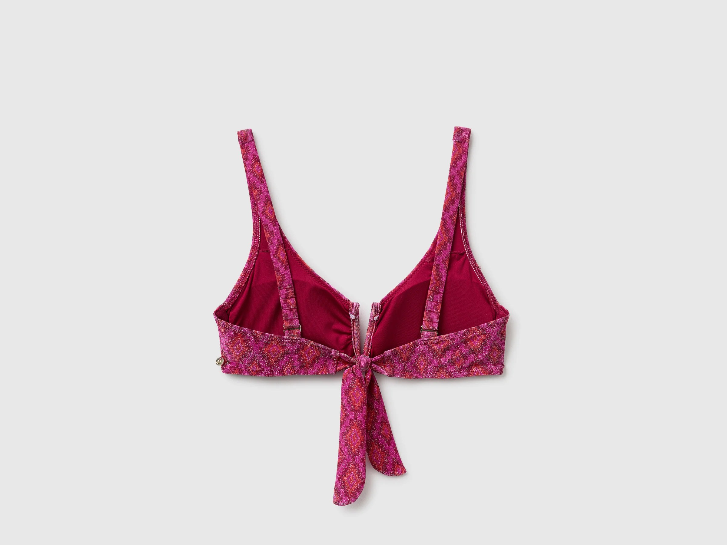 Soutien-gorge de bain à imprimé ethnique avec lurex – Image 2