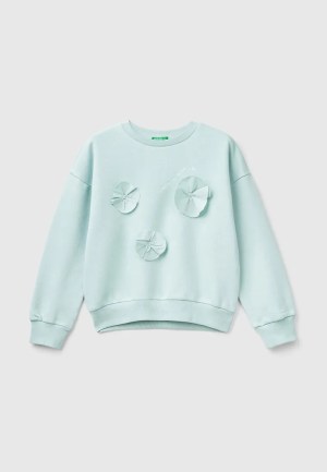 Sweat-shirts pour fille Turquoi Sweat-shirts pour fille Turquoi