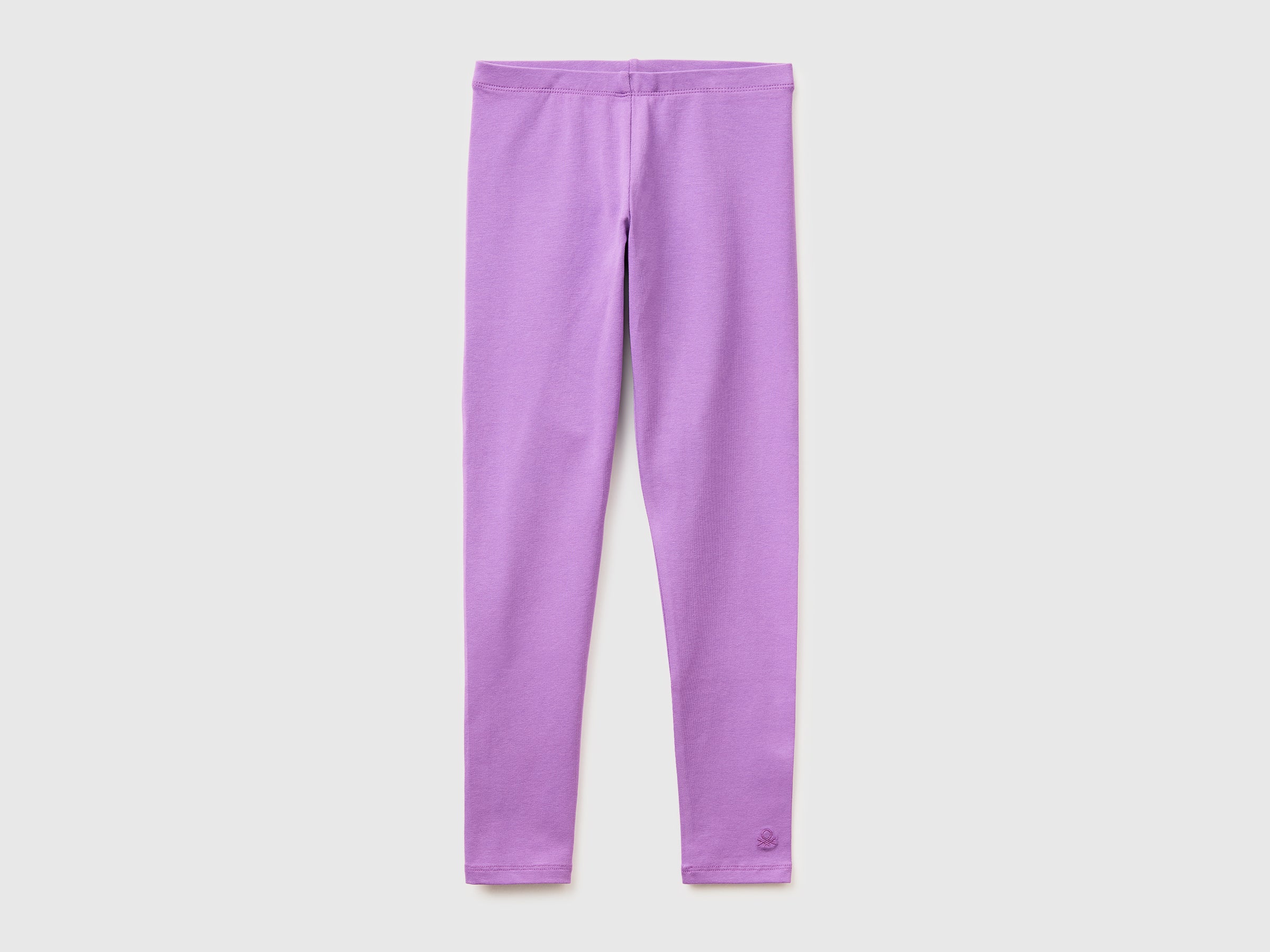 Leggings en coton stretch avec logo Leggings en coton stretch avec logo