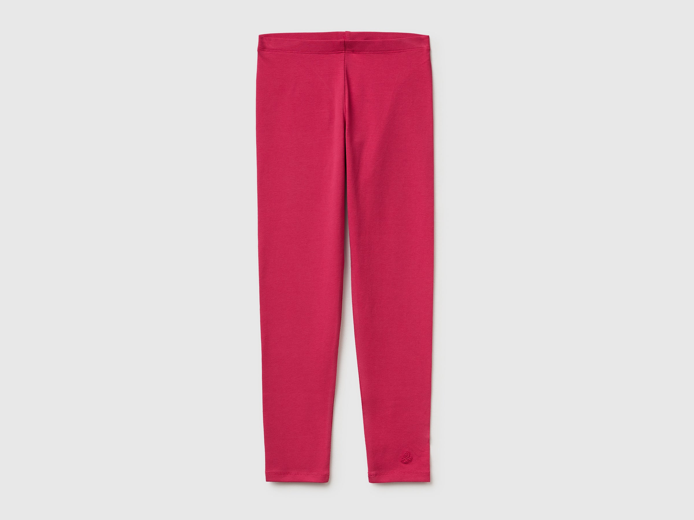 Leggings en coton stretch avec logo Leggings en coton stretch avec logo