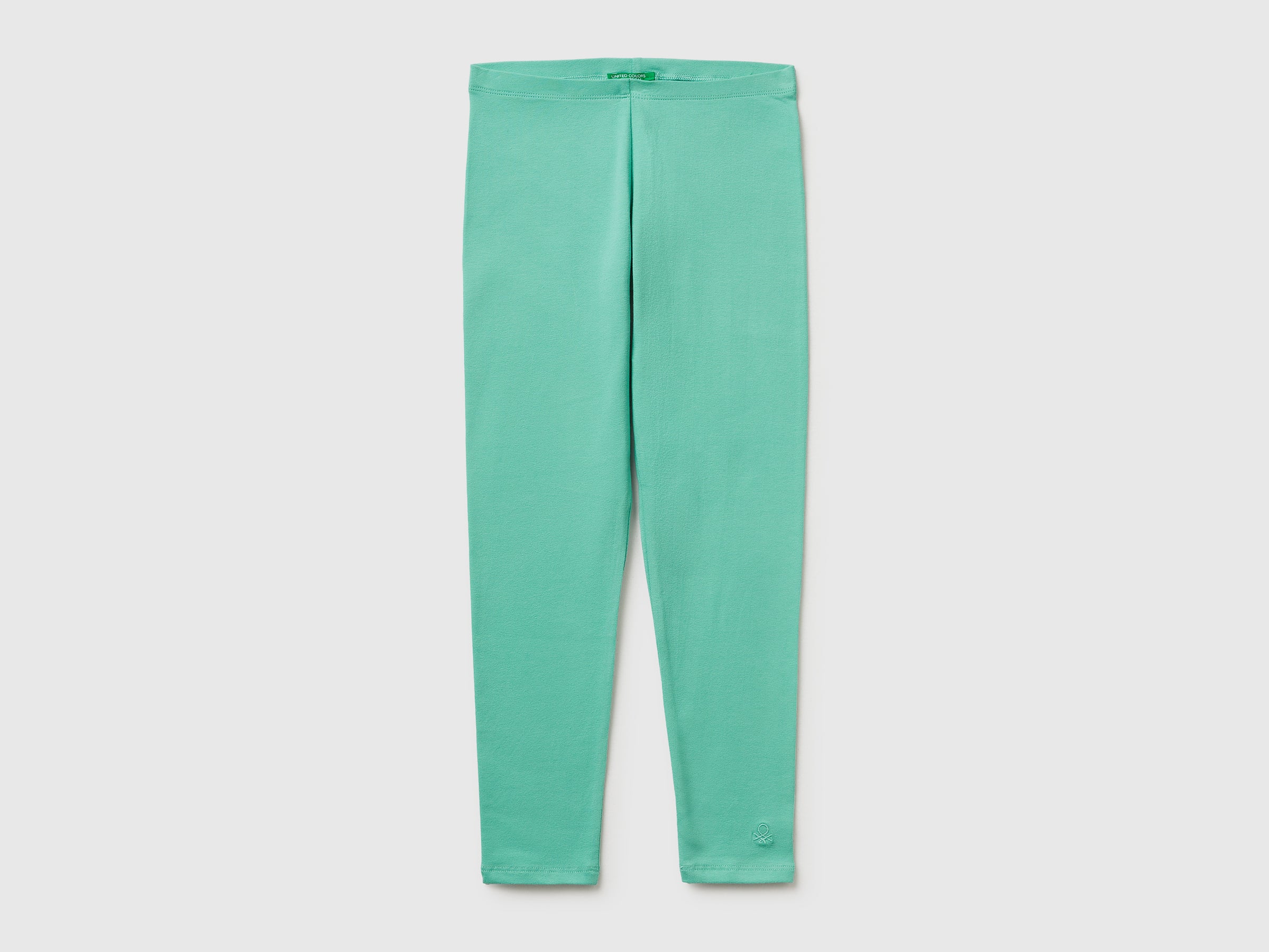 Leggings en coton stretch avec logo Leggings en coton stretch avec logo