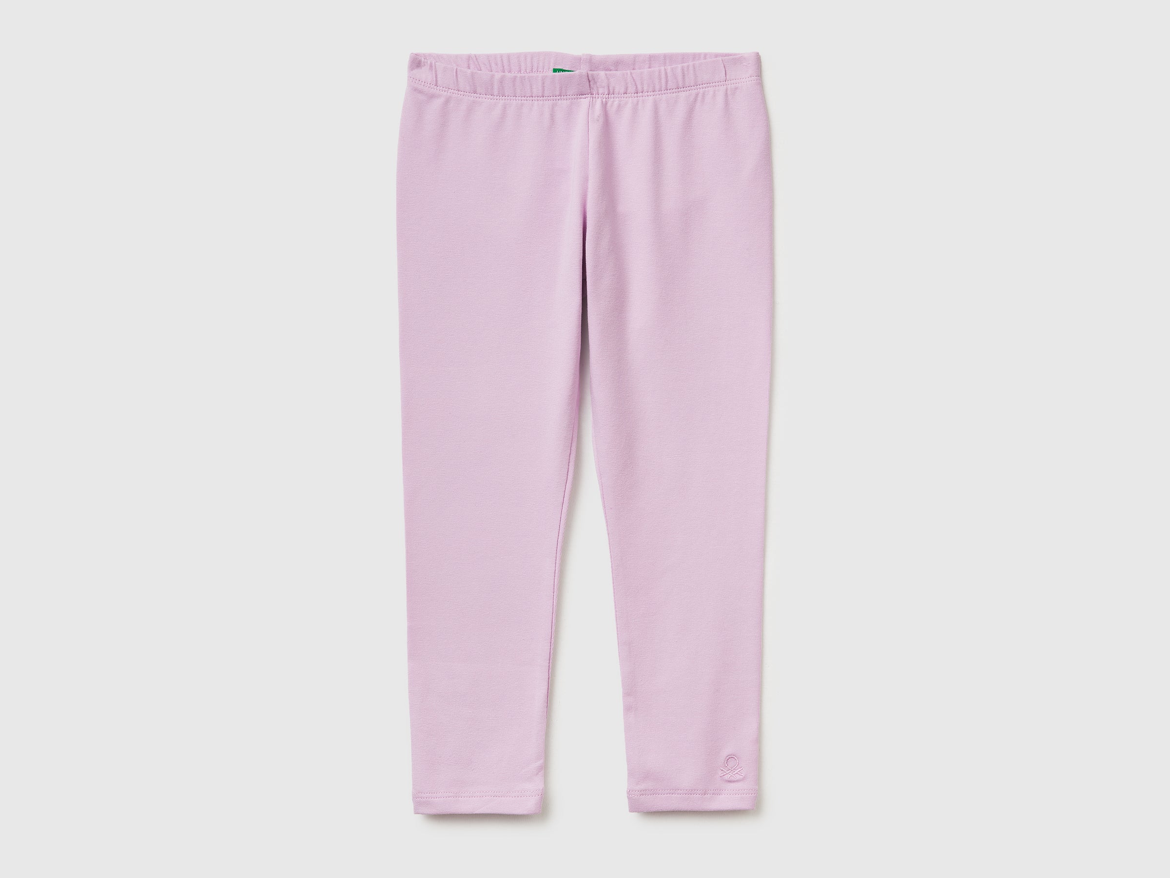 Leggings en coton stretch avec logo Leggings en coton stretch avec logo
