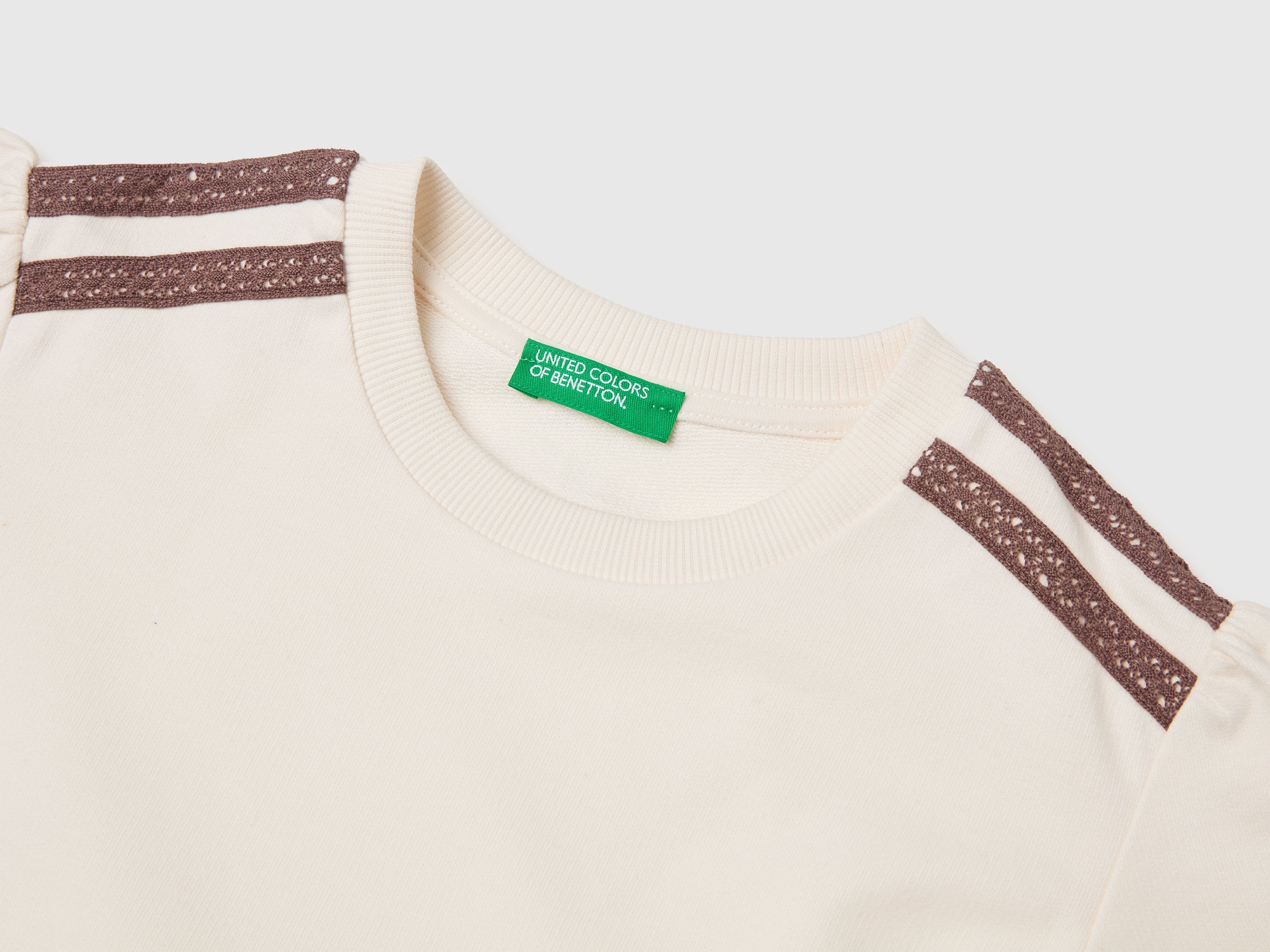 Robe sweat-shirt en dentelle – Image 3