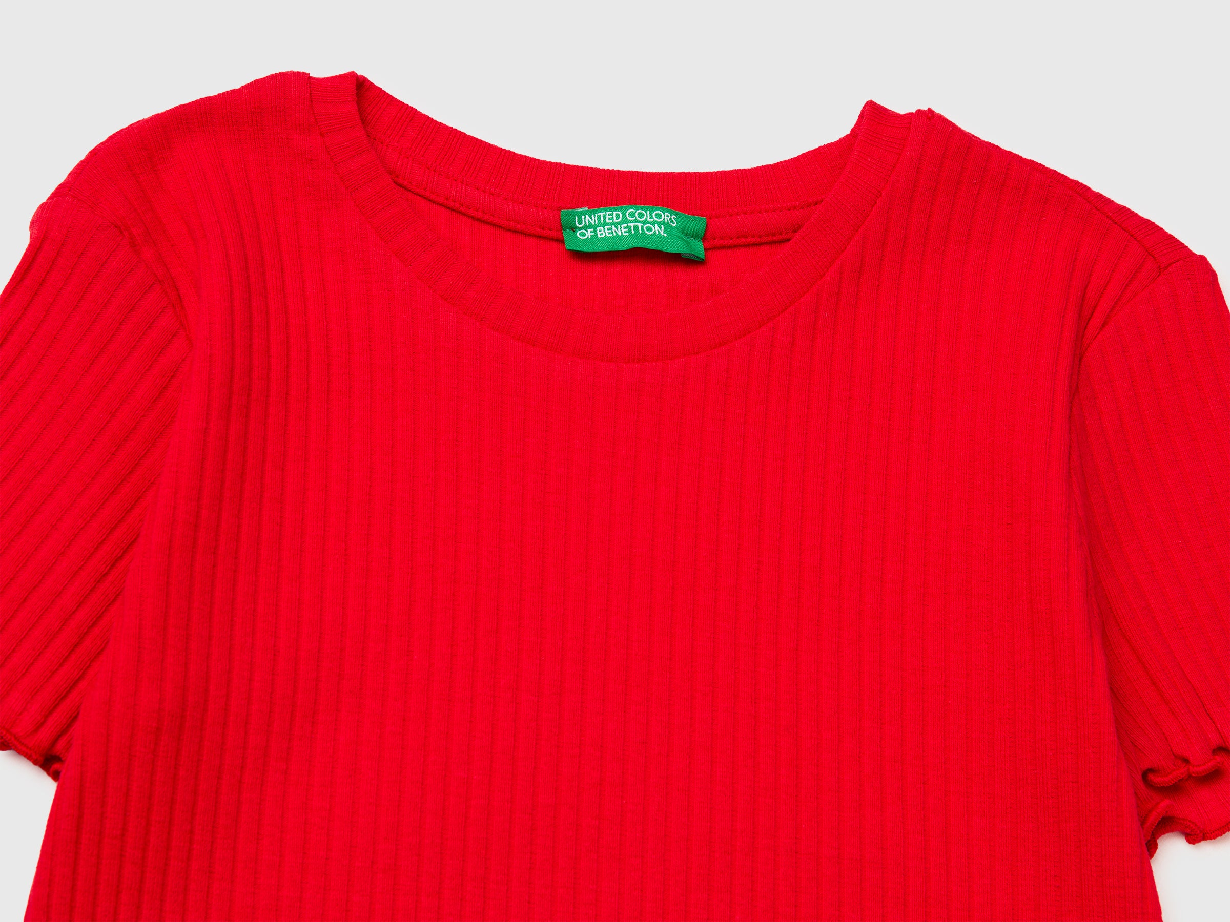 T-shirt côtelé coupe ajustée – Image 3