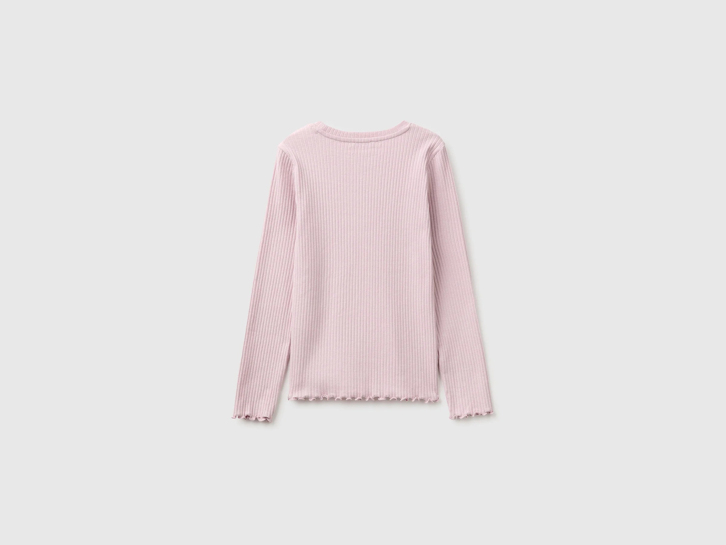 T-shirt côtelé en coton biologique stretch – Image 2