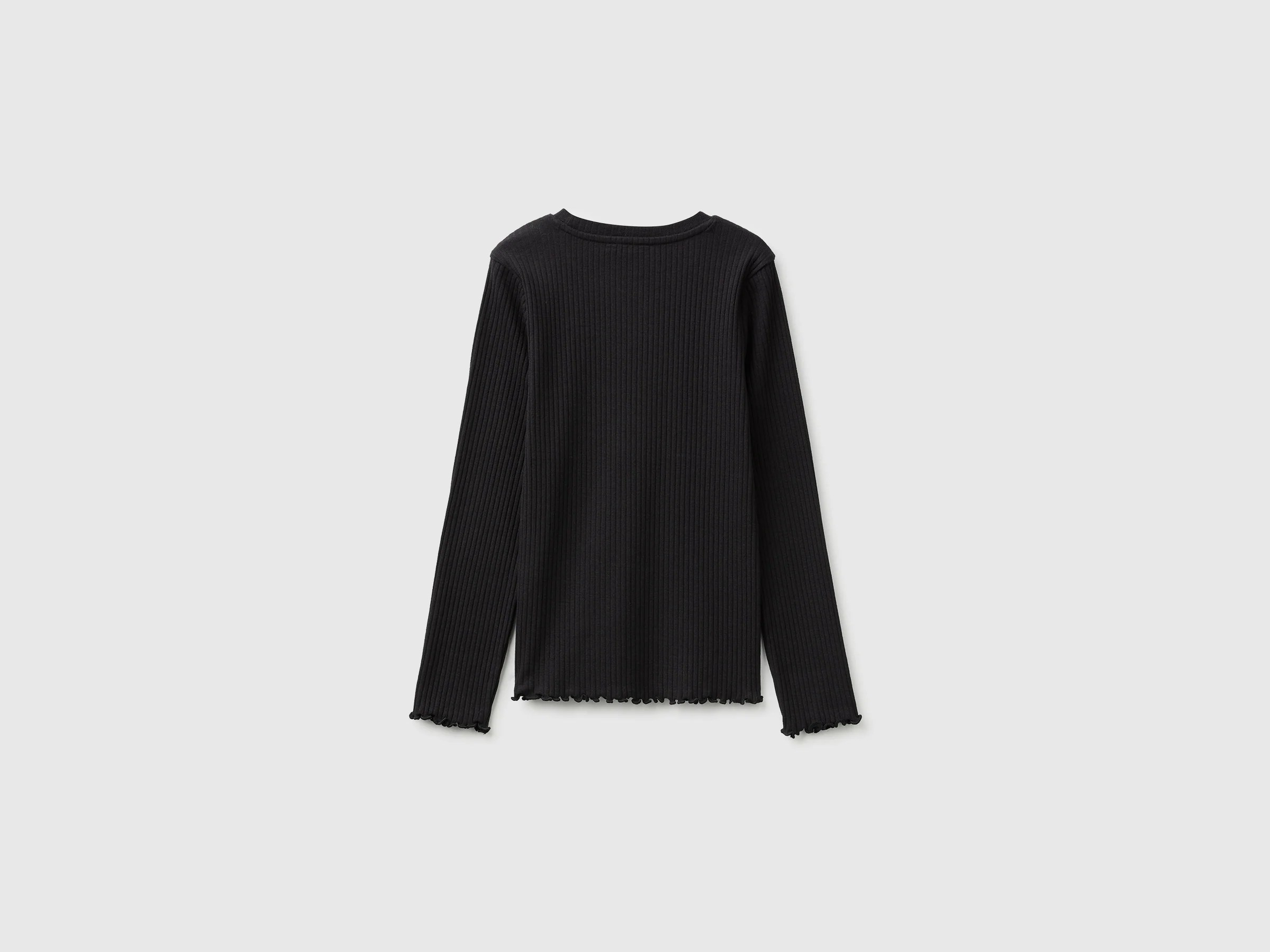 T-shirt côtelé en coton biologique stretch – Image 2