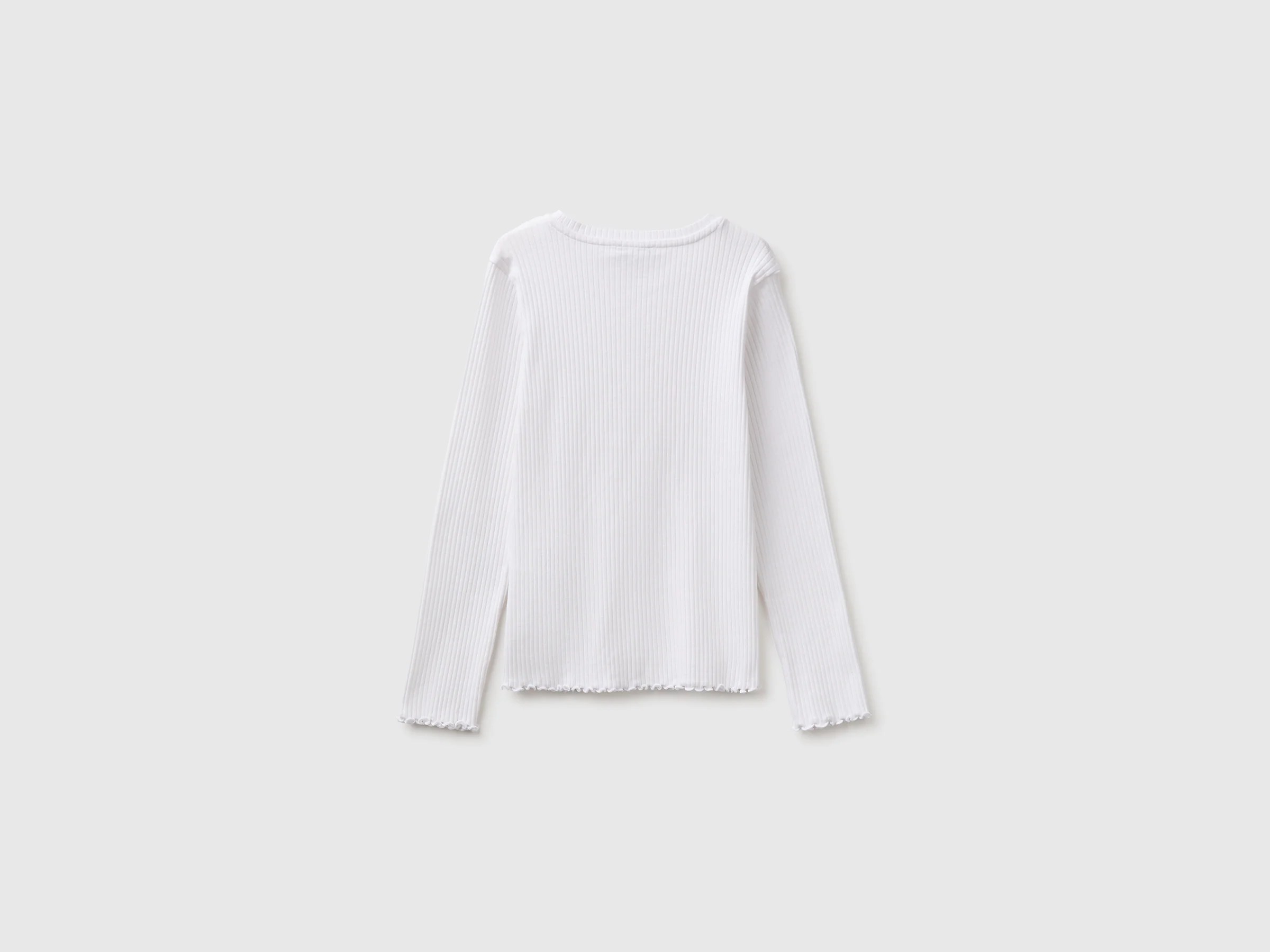 T-shirt côtelé en coton biologique stretch – Image 2