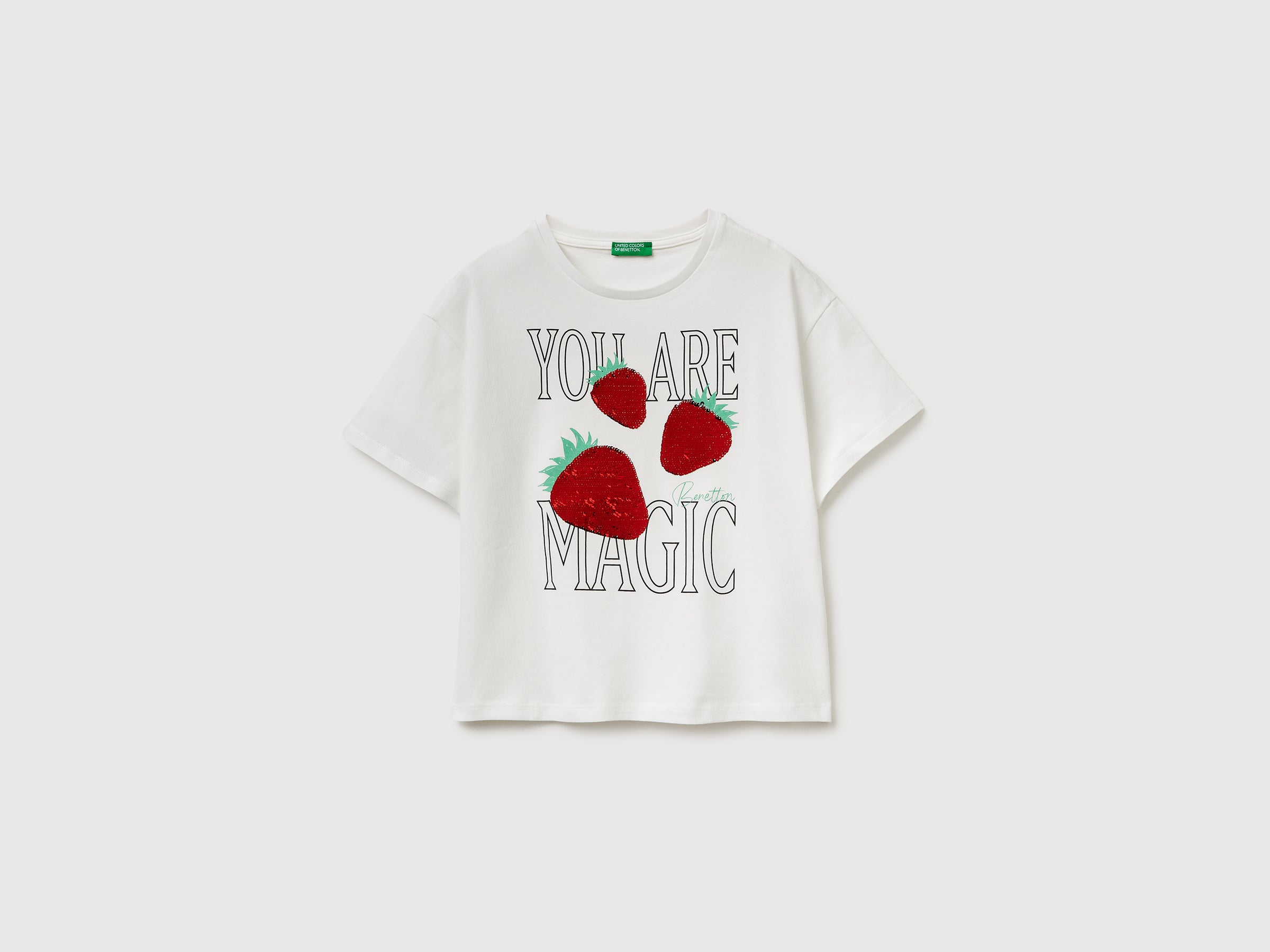 T-shirt imprimé et à paillettes T-shirt imprimé et à paillettes