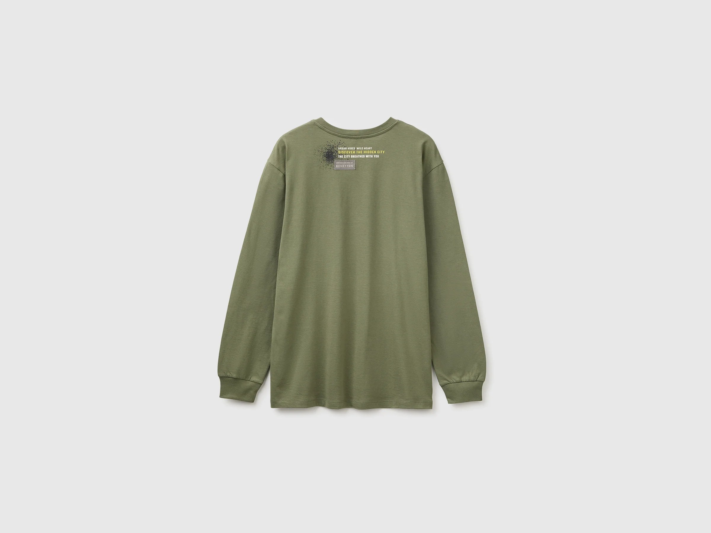T-shirt 100 % coton biologique avec imprimé et écusson – Image 2