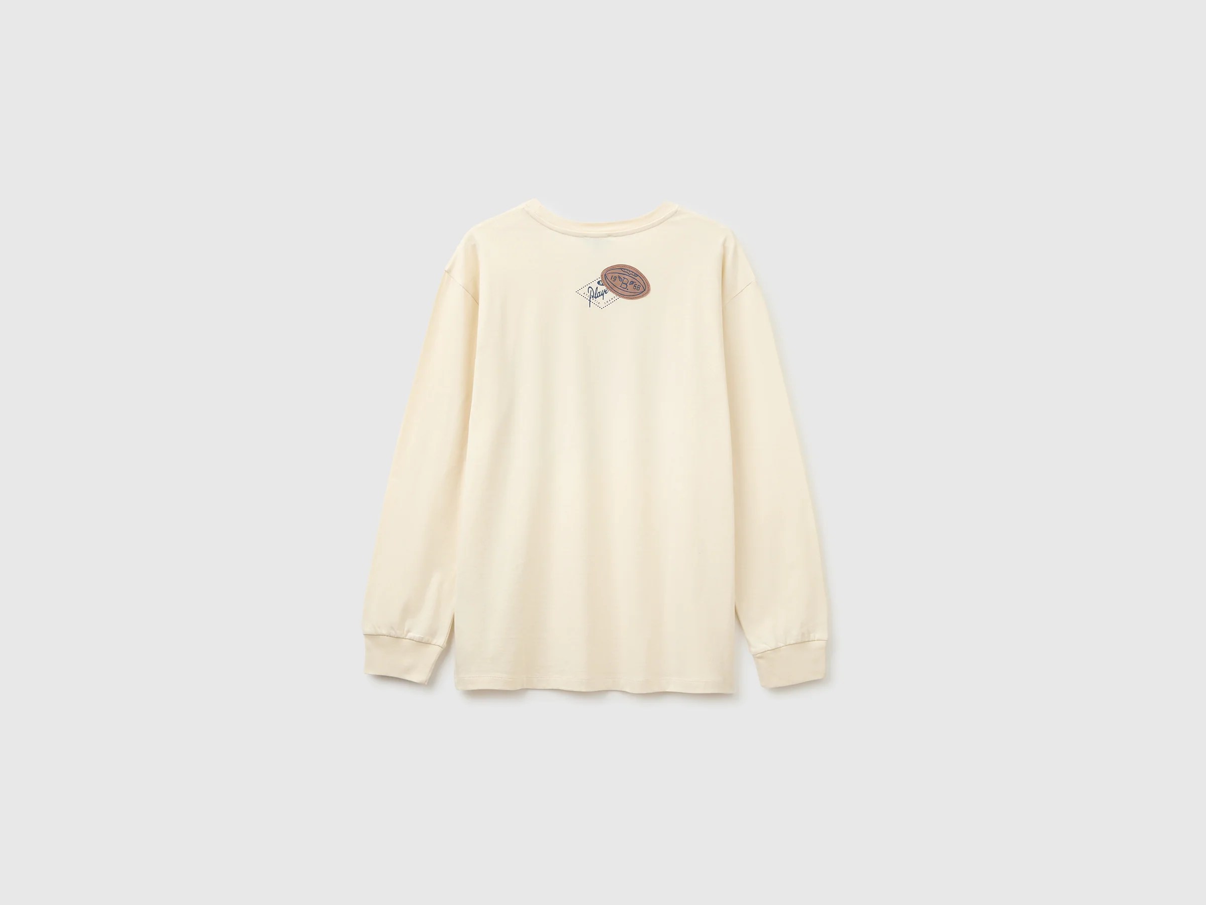 T-shirt 100 % coton biologique avec imprimé et écusson – Image 2