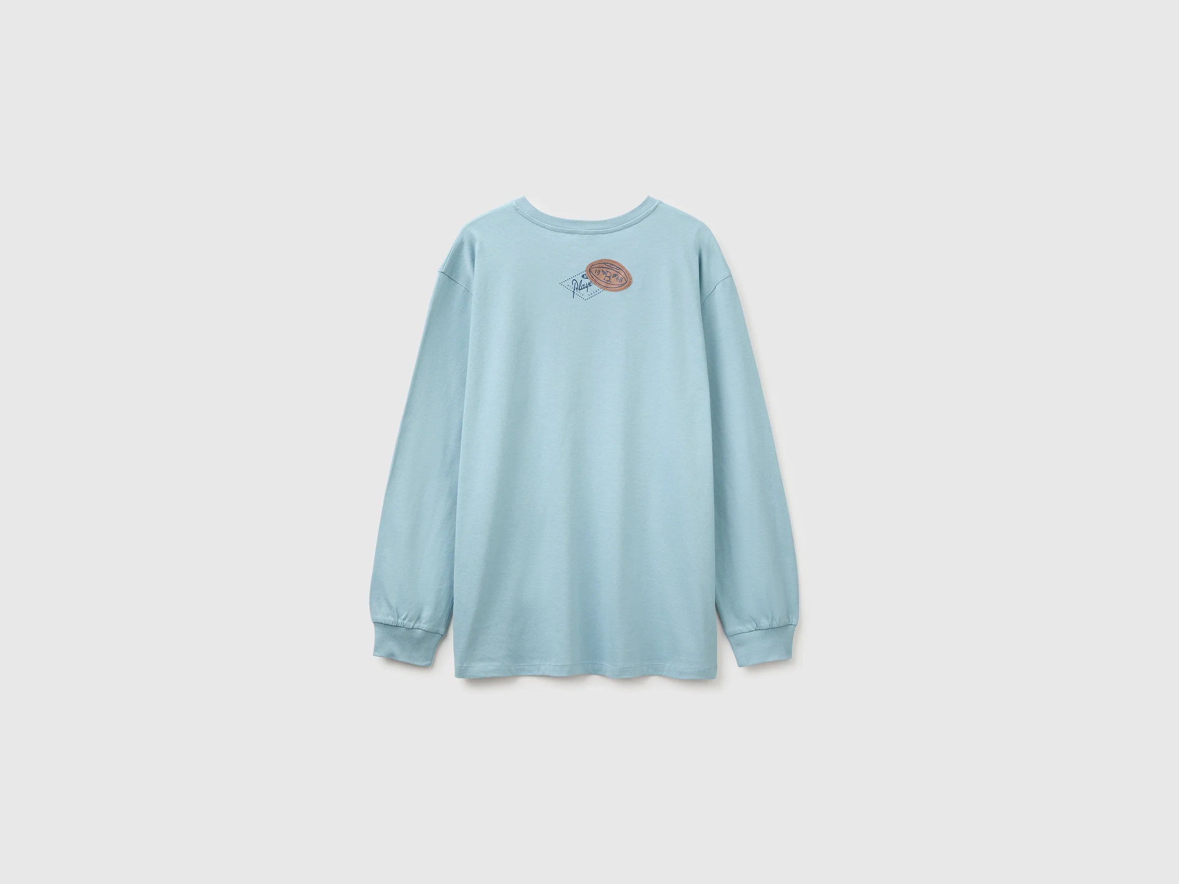 T-shirt 100 % coton biologique avec imprimé et écusson – Image 2