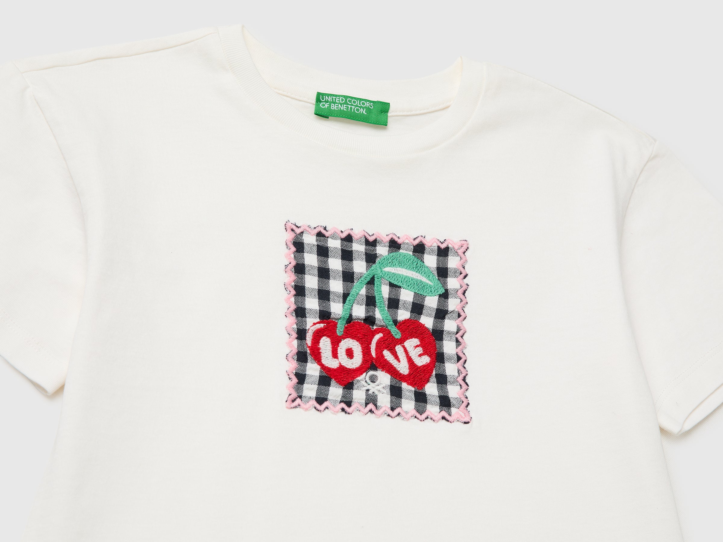 T-shirt à écusson vichy – Image 3