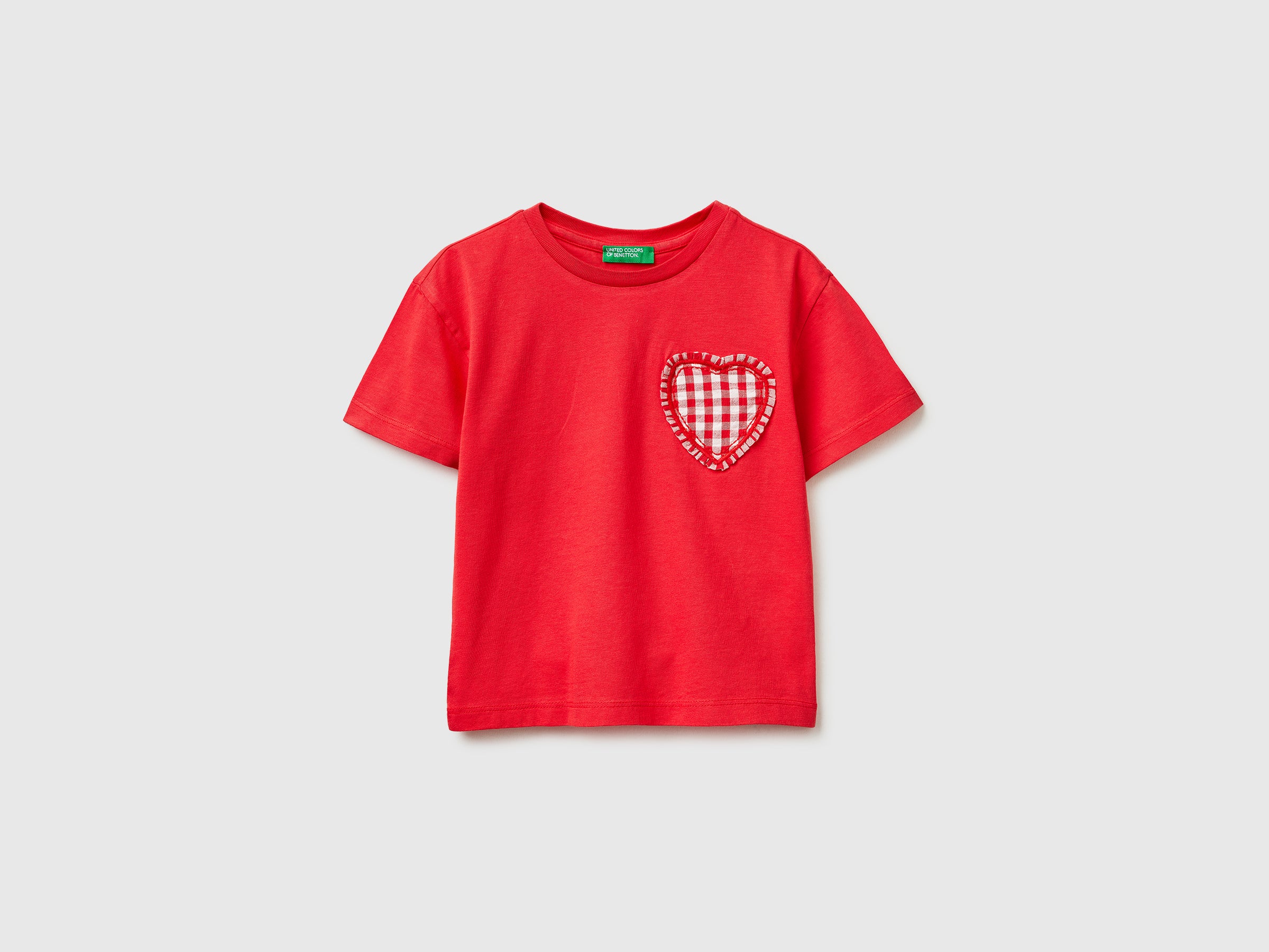T-shirt à écusson vichy T-shirt à écusson vichy