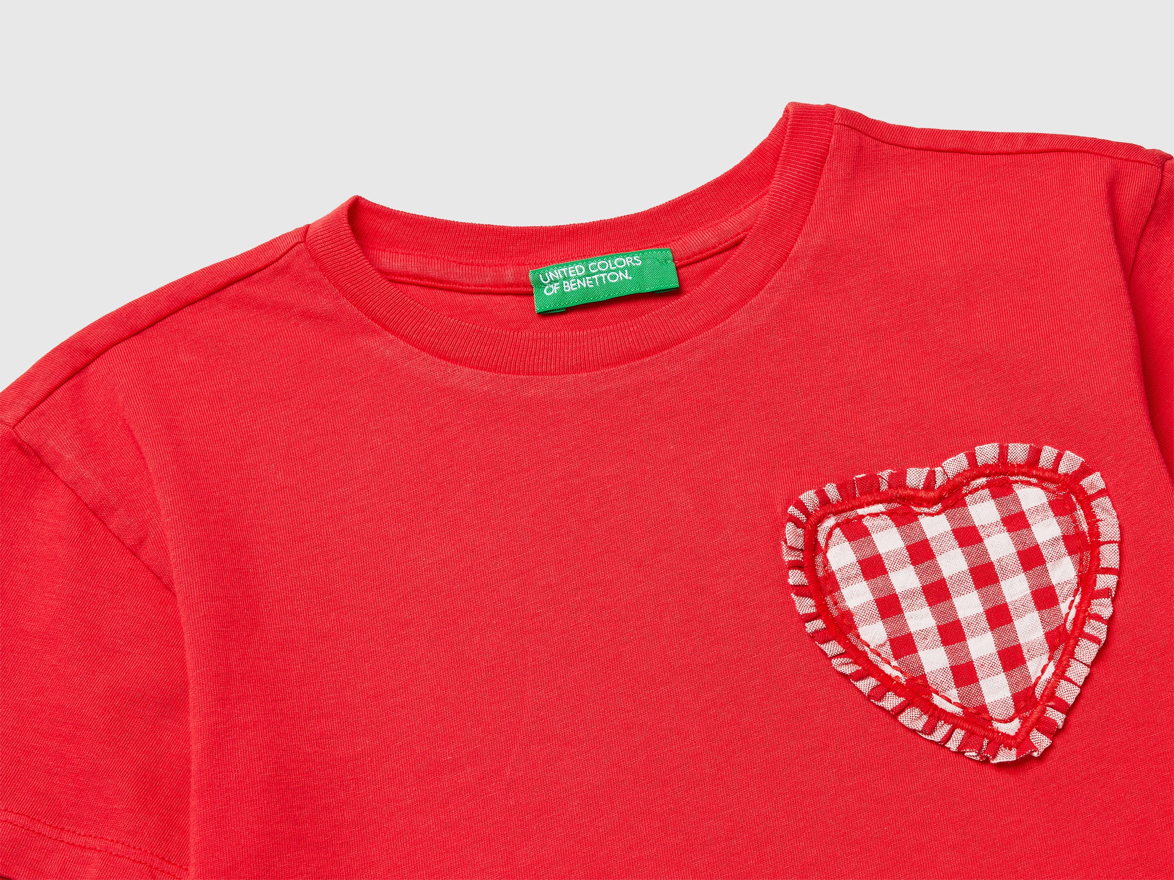 T-shirt à écusson vichy – Image 3