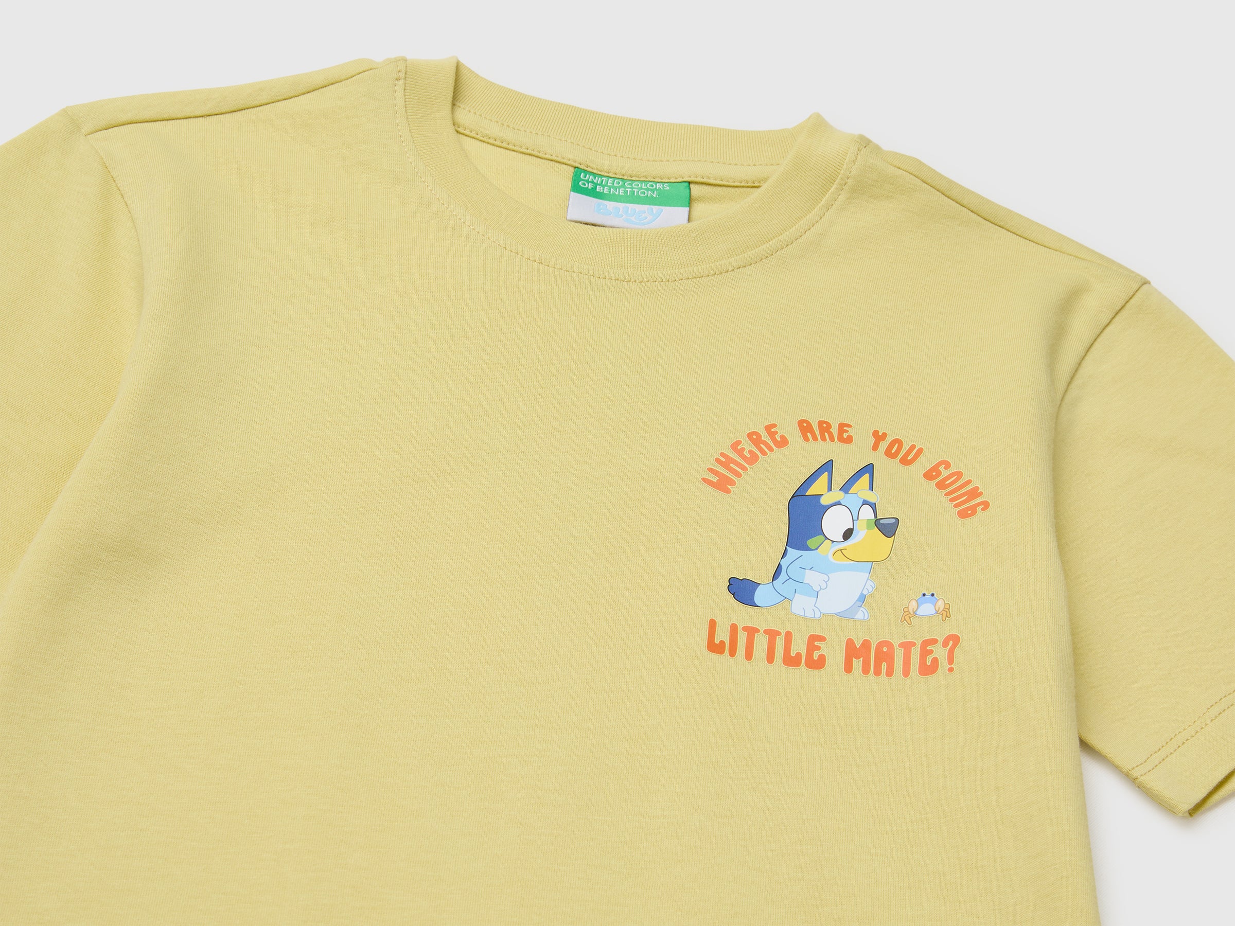 T-shirt jaune bleu – Image 3