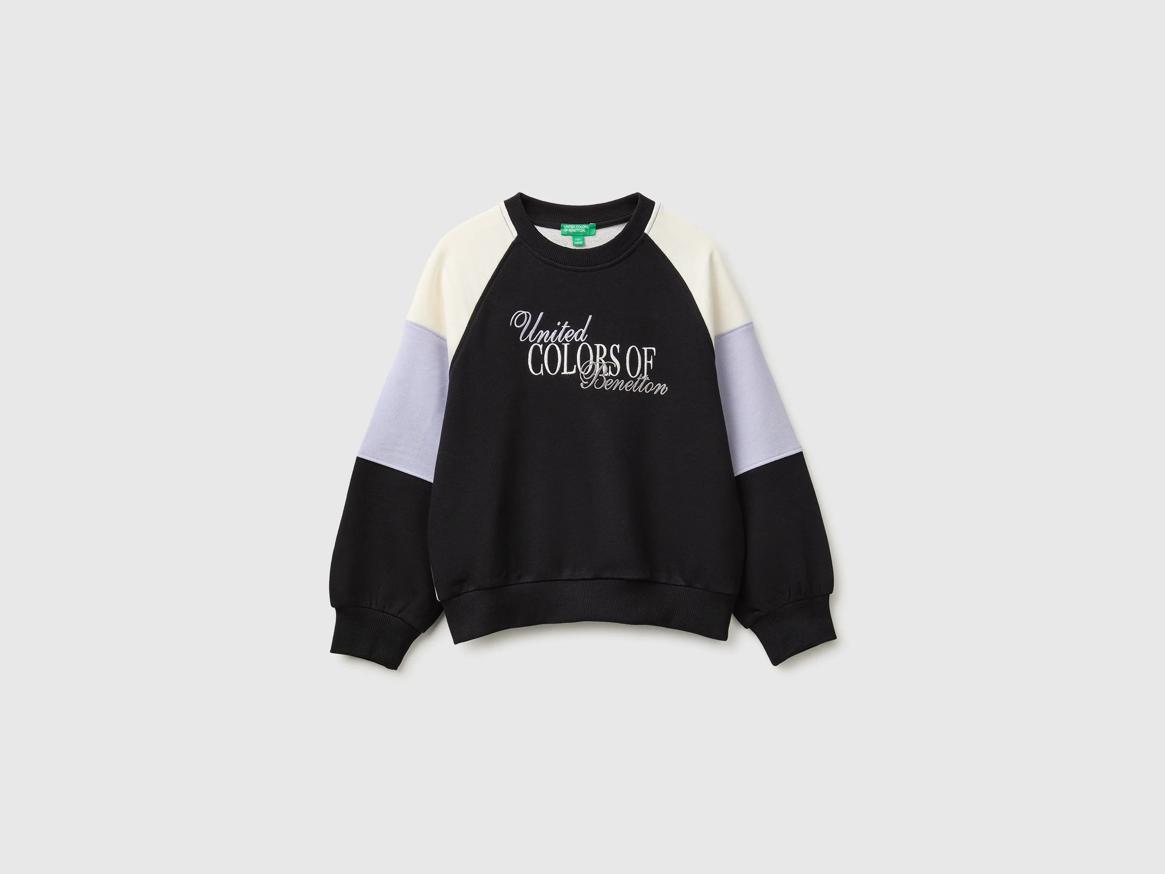 Sweat color block avec broderie Sweat color block avec broderie