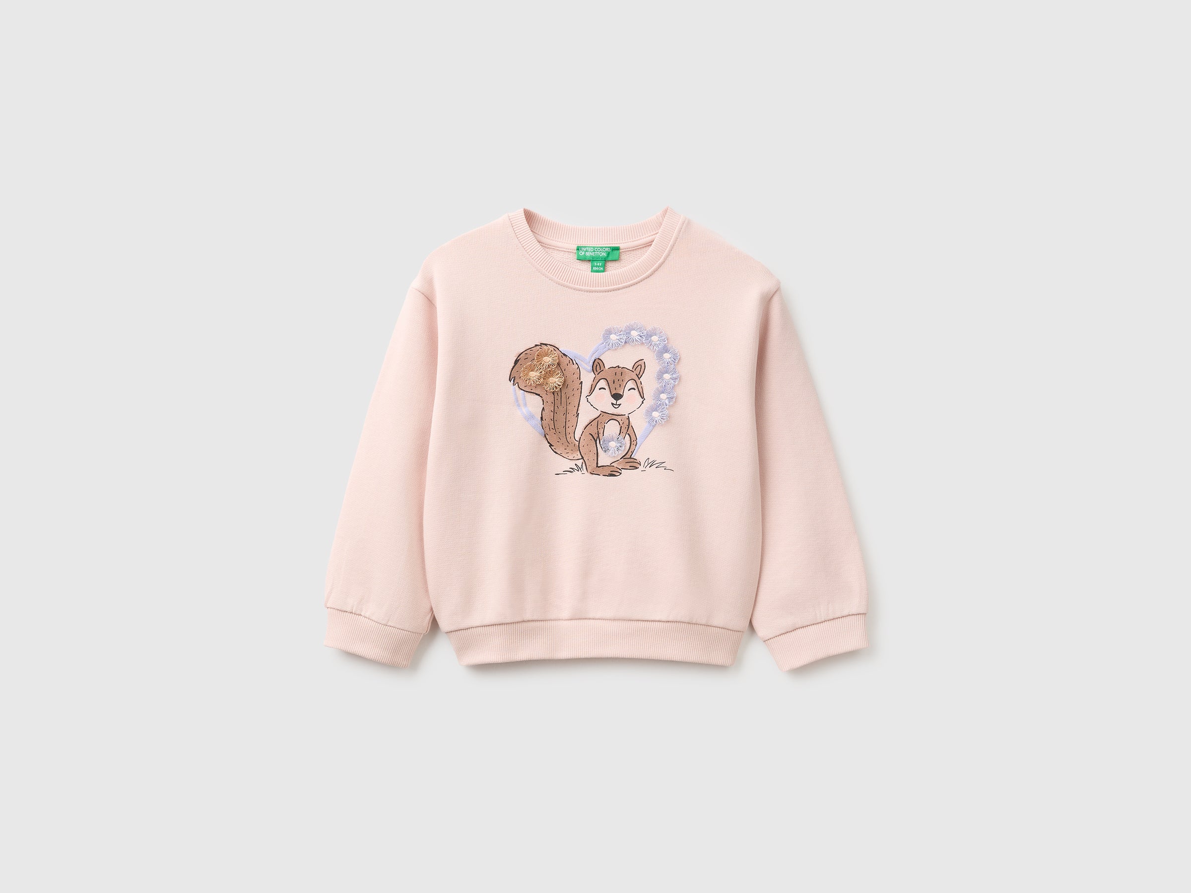 Sweat en coton biologique avec imprimé et broderie Sweat en coton biologique avec imprimé et broderie