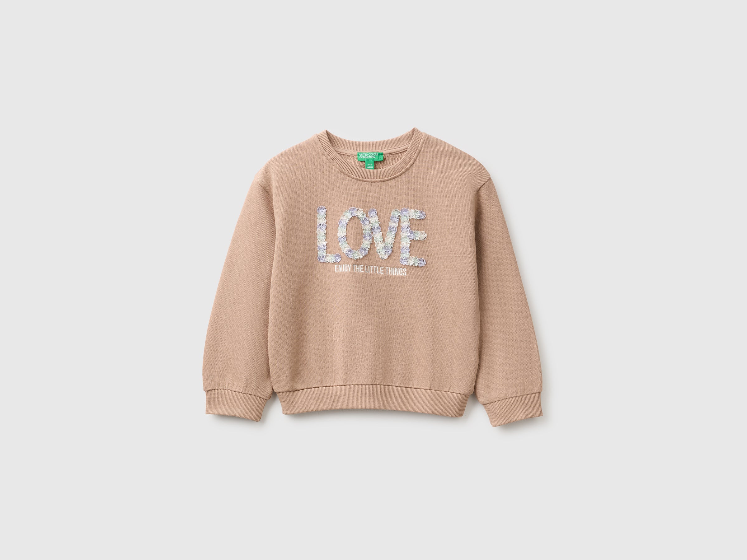 Sweat en coton biologique avec imprimé et broderie Sweat en coton biologique avec imprimé et broderie
