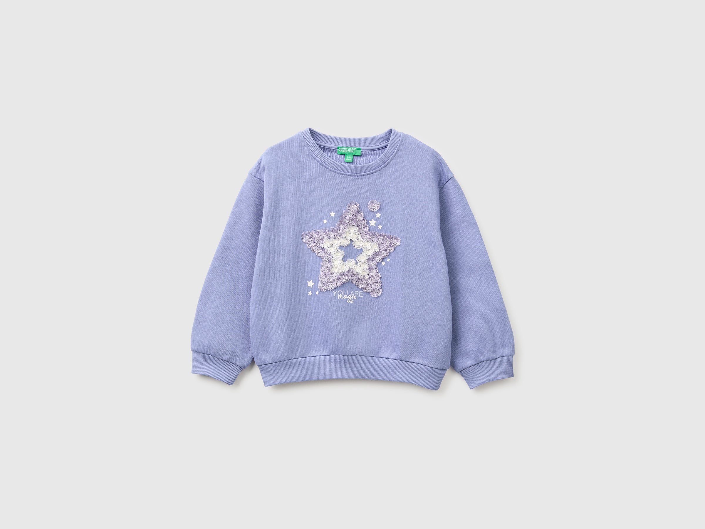 Sweat en coton biologique avec imprimé et broderie Sweat en coton biologique avec imprimé et broderie