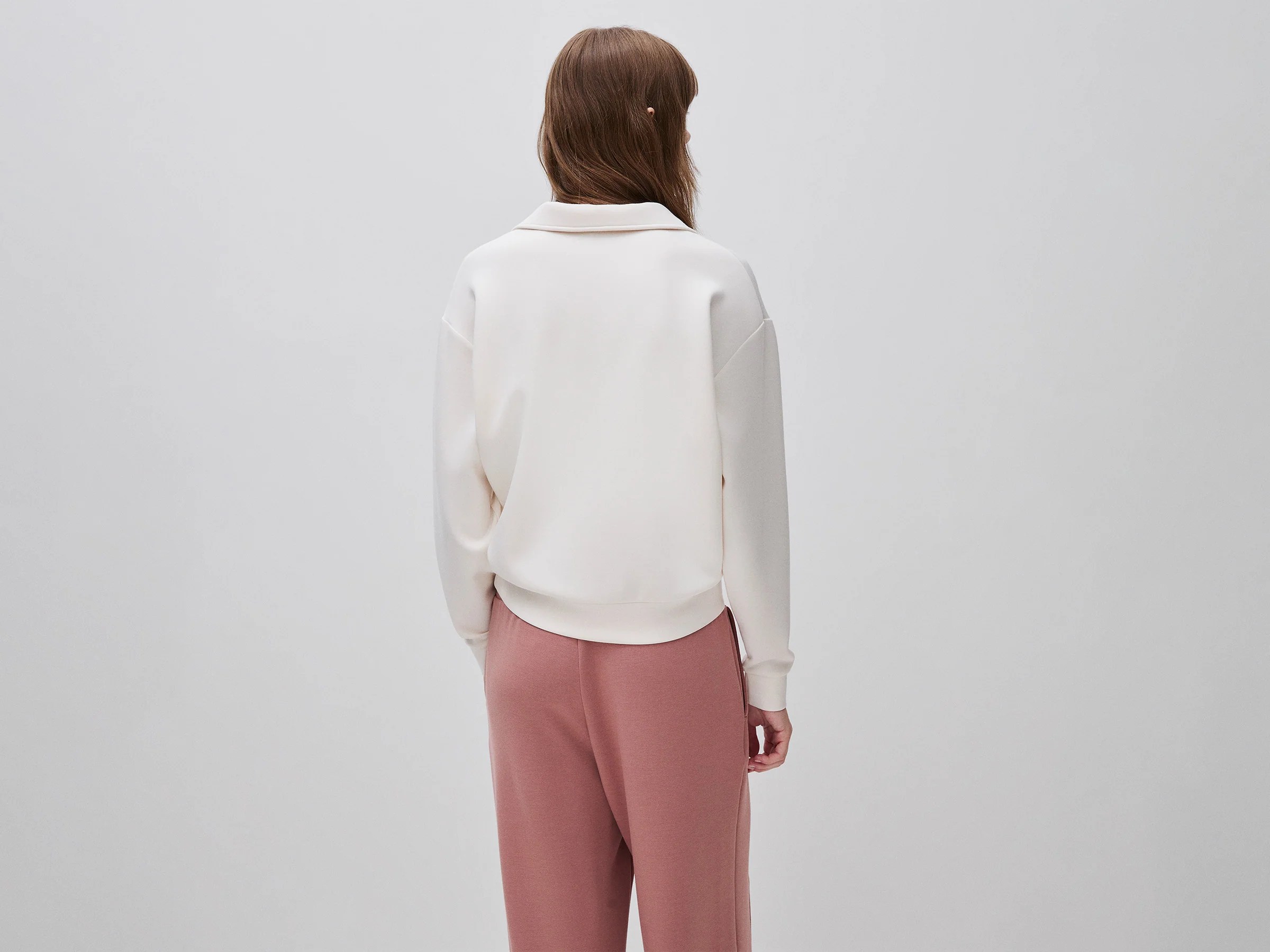 Sweat fluide à col polo – Image 2