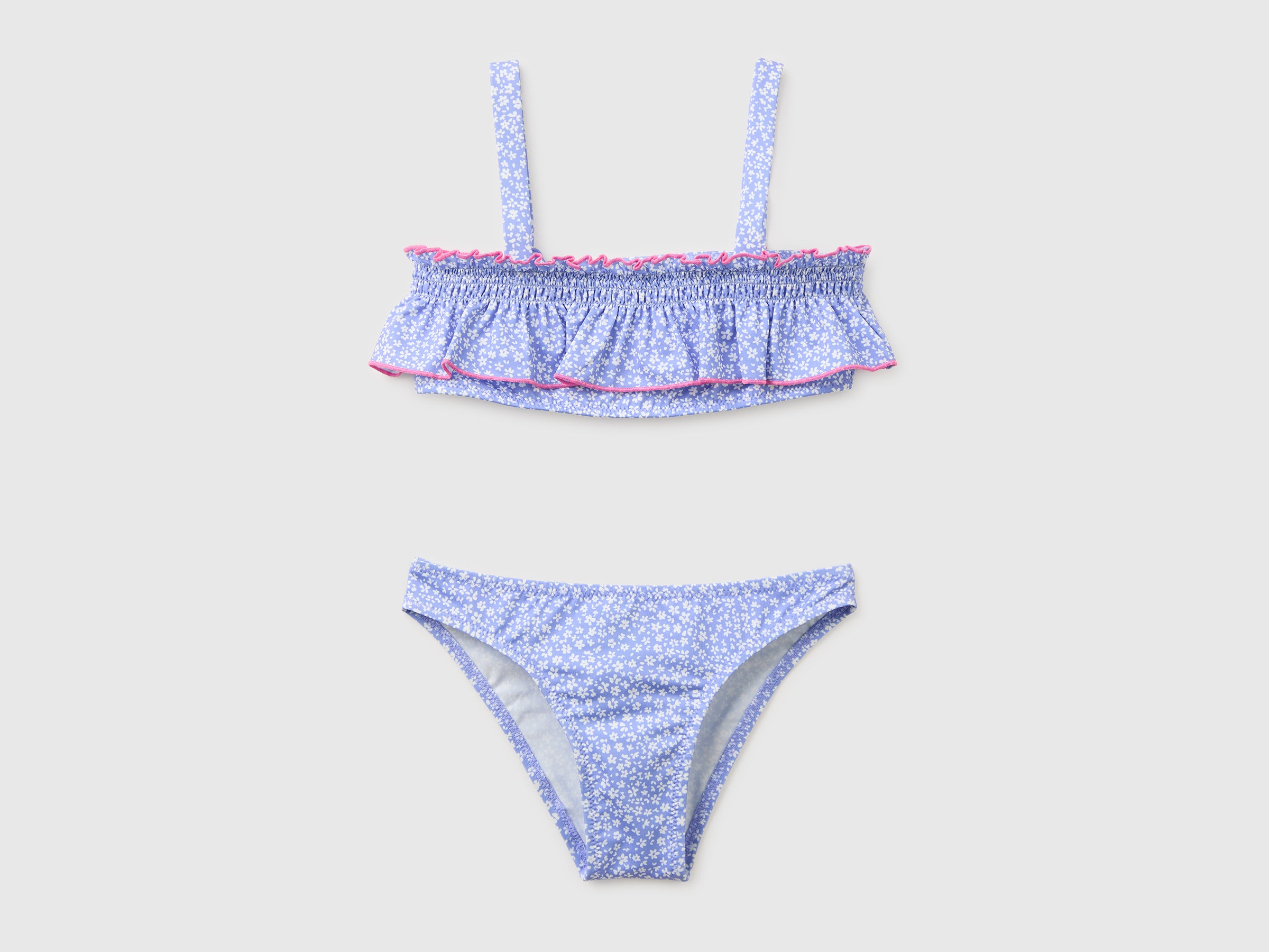 Bikini fleuri à volants Bikini fleuri à volants