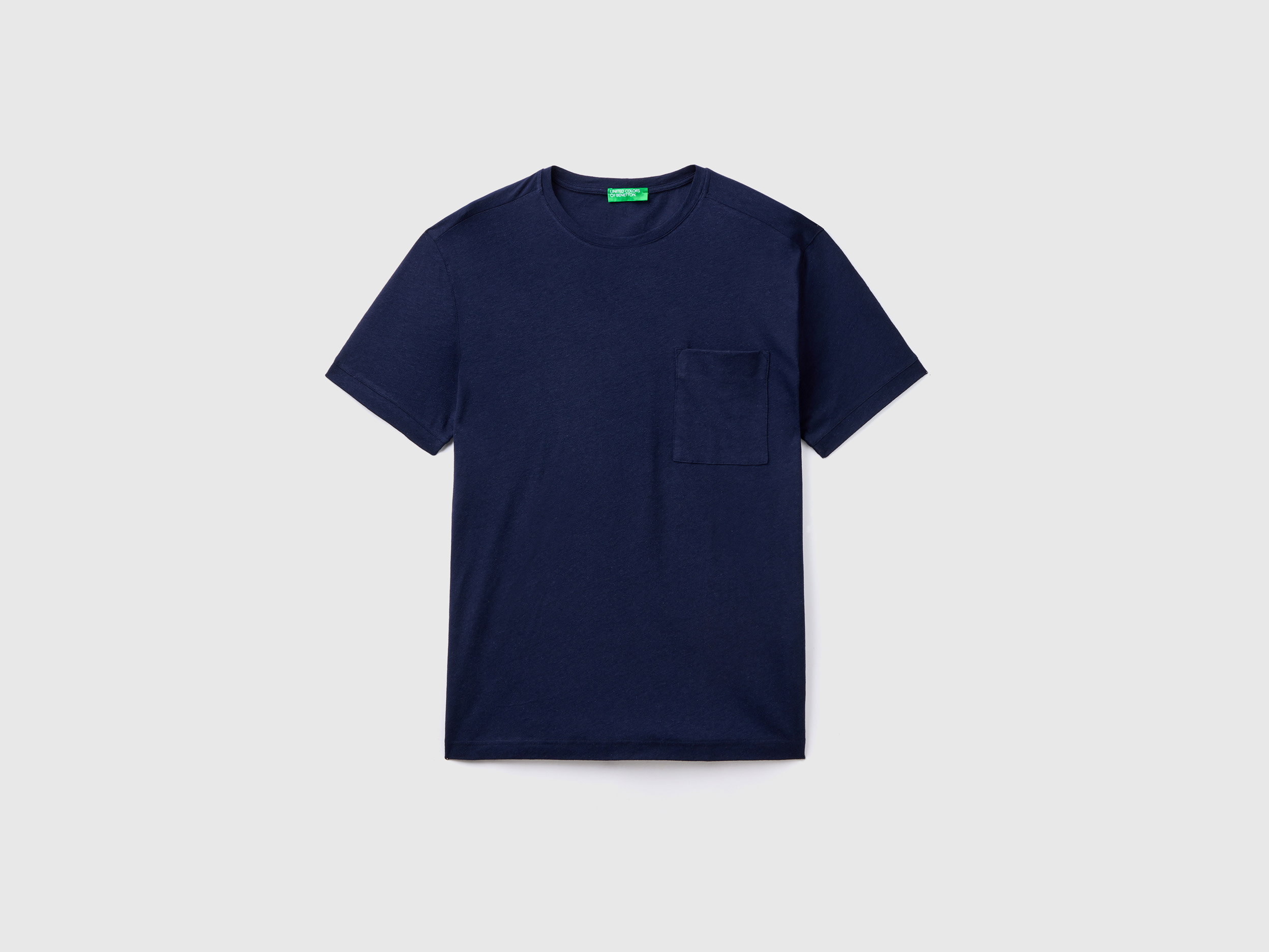 T-shirt en lin mélangé avec poche – Image 6