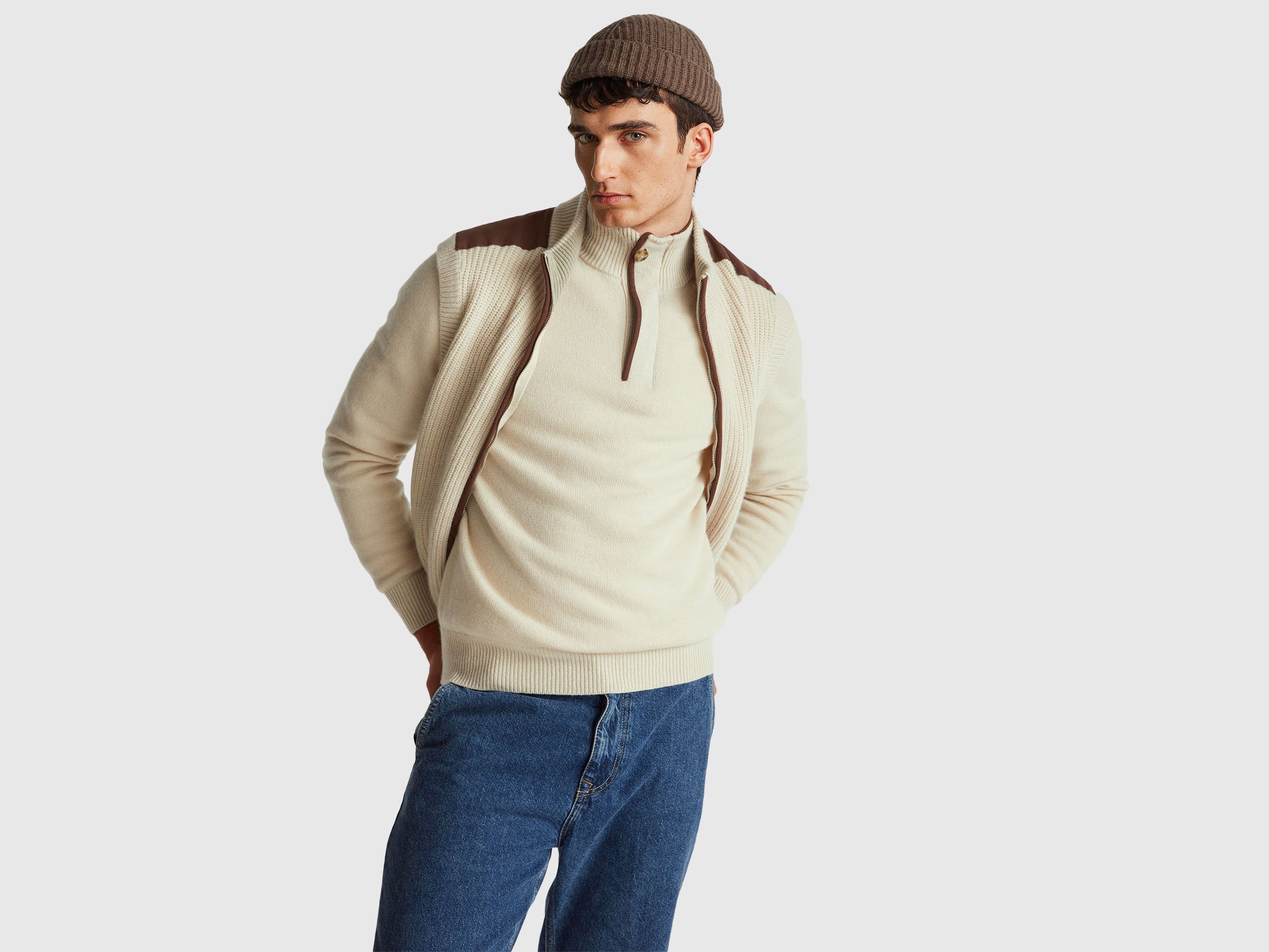 Col roulé en laine mélangée Col roulé en laine mélangée