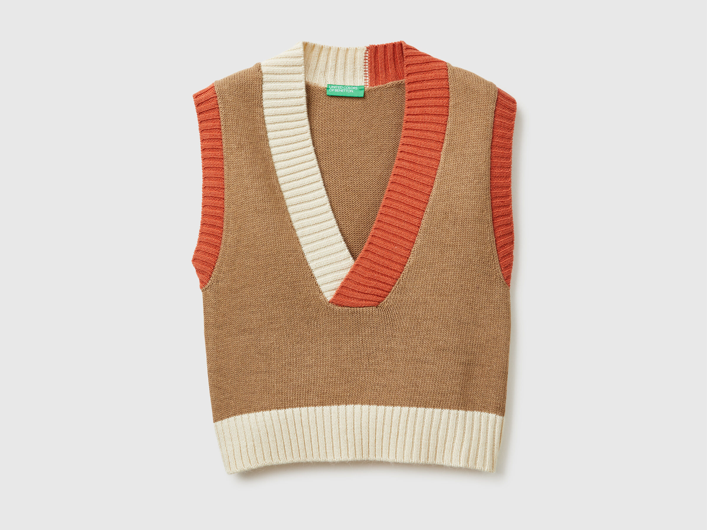 Gilet tricoté à blocs de couleurs – Image 5