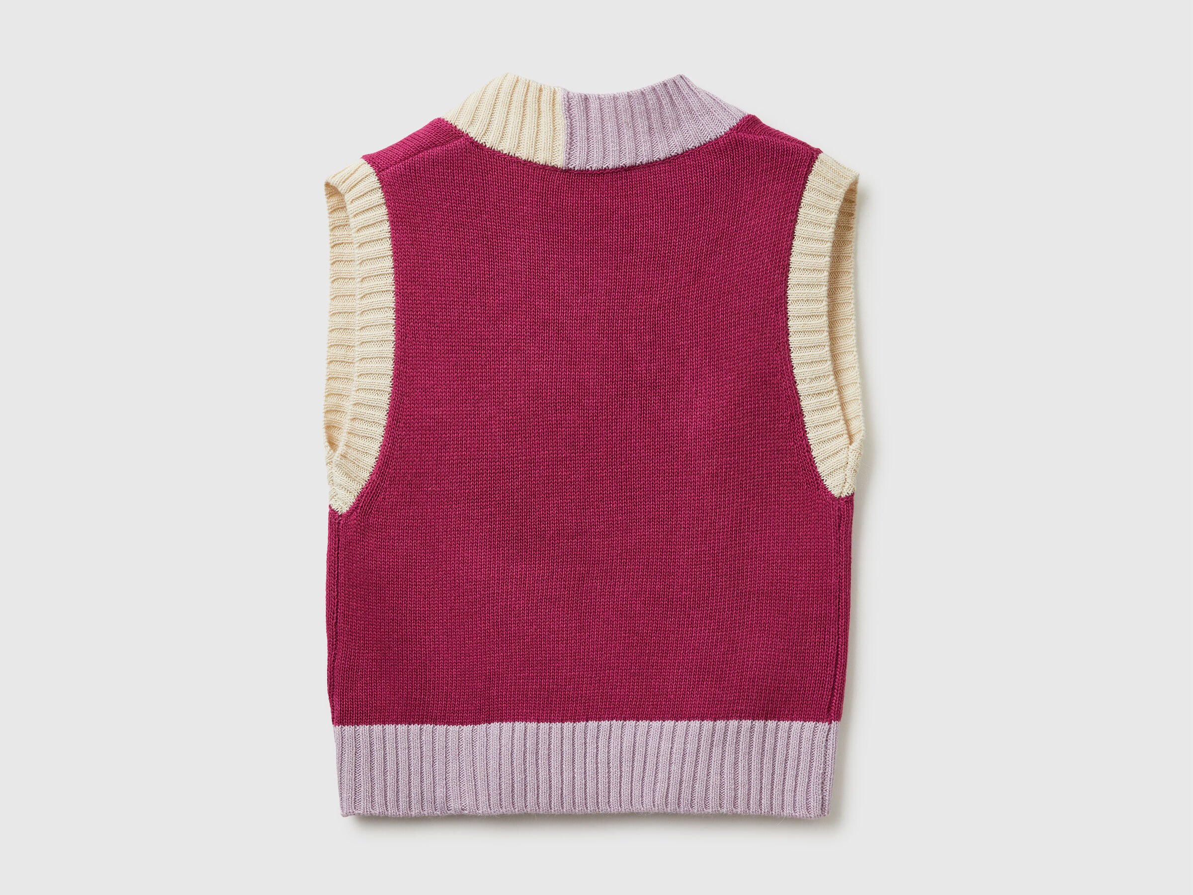 Gilet tricoté à blocs de couleurs – Image 6