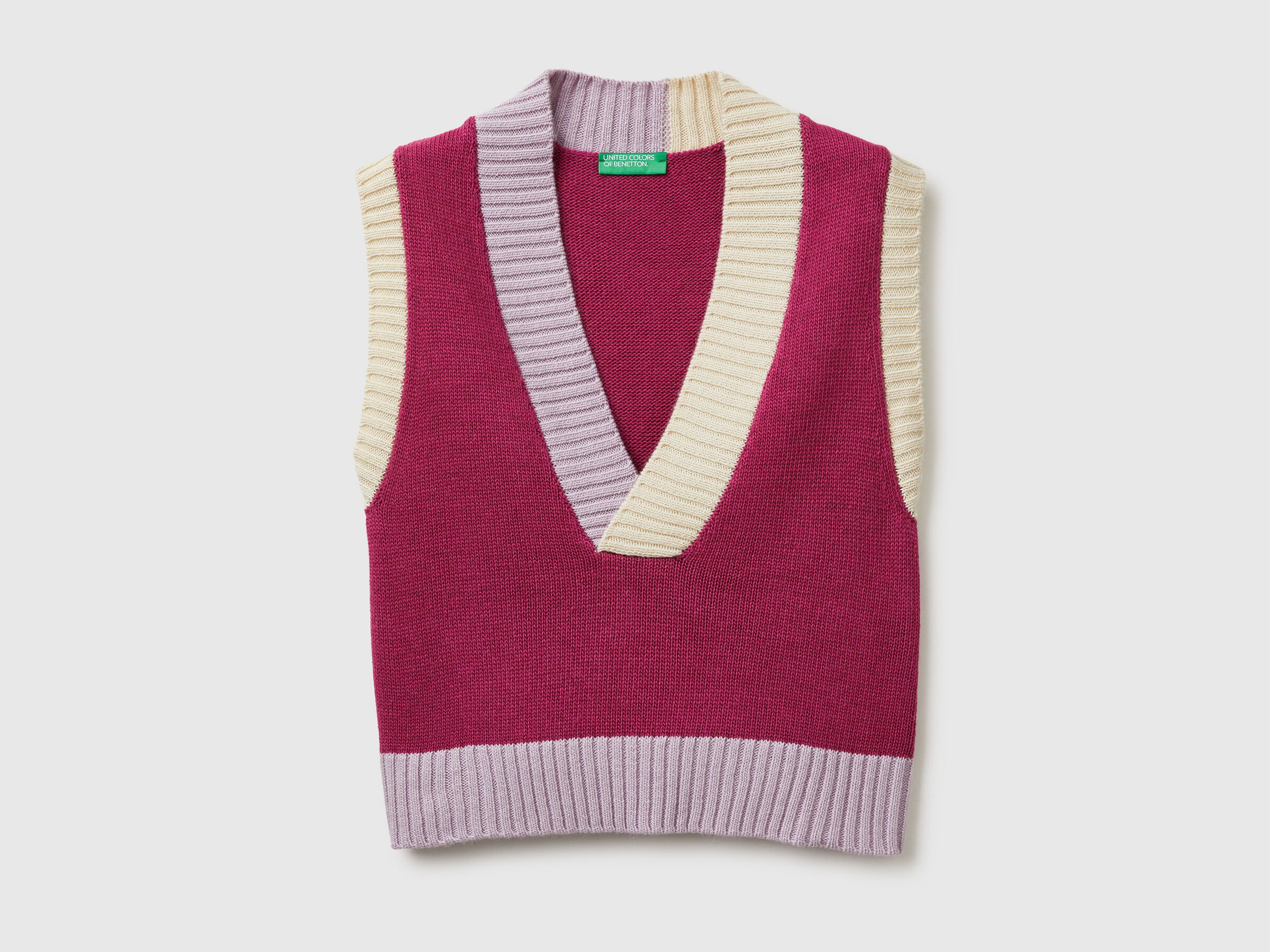 Gilet tricoté à blocs de couleurs – Image 5