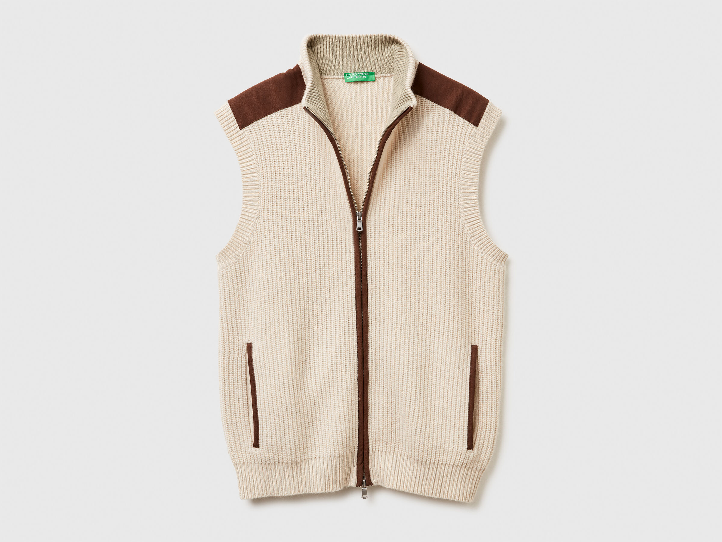 Gilet zippé en mélange de laine – Image 5