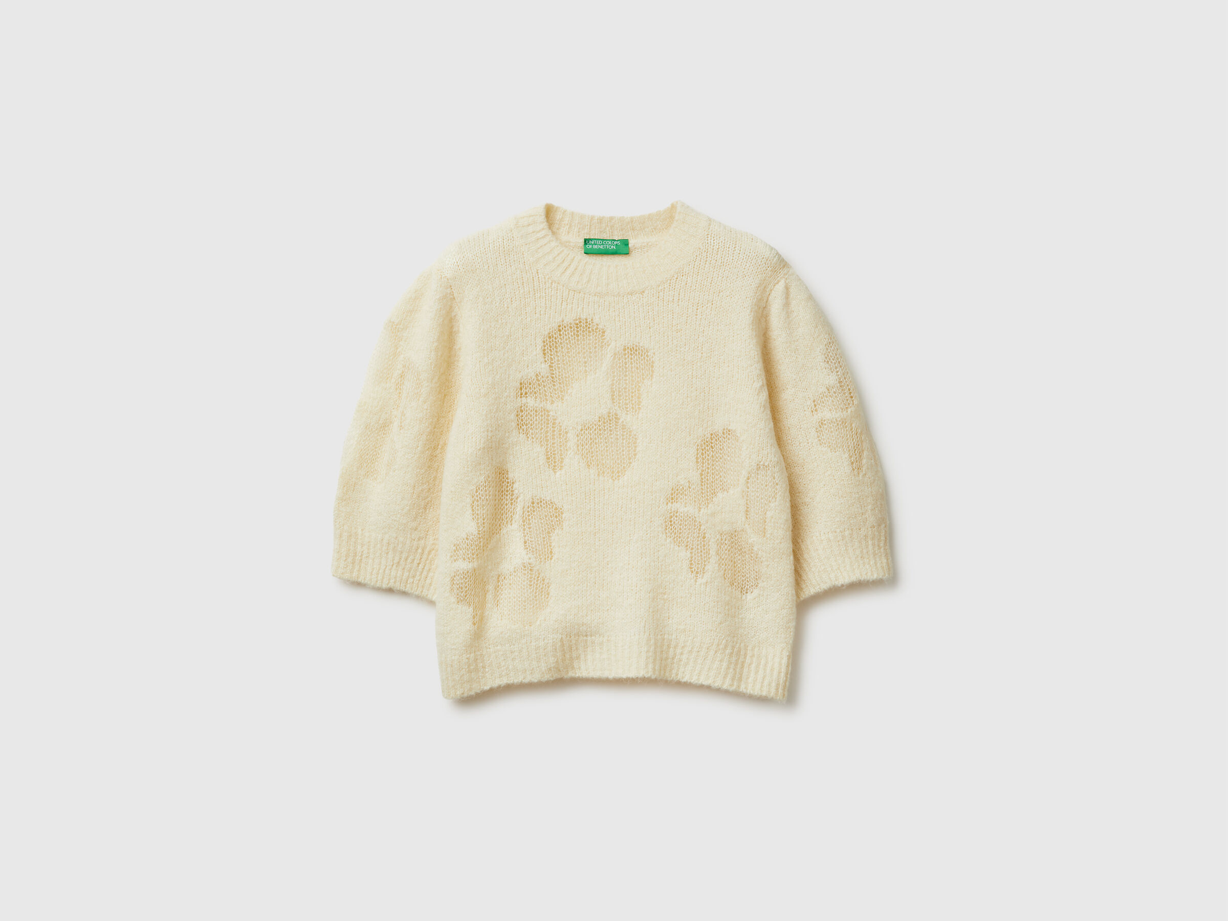 Chemise à manches courtes avec incrustation de fleurs – Image 5