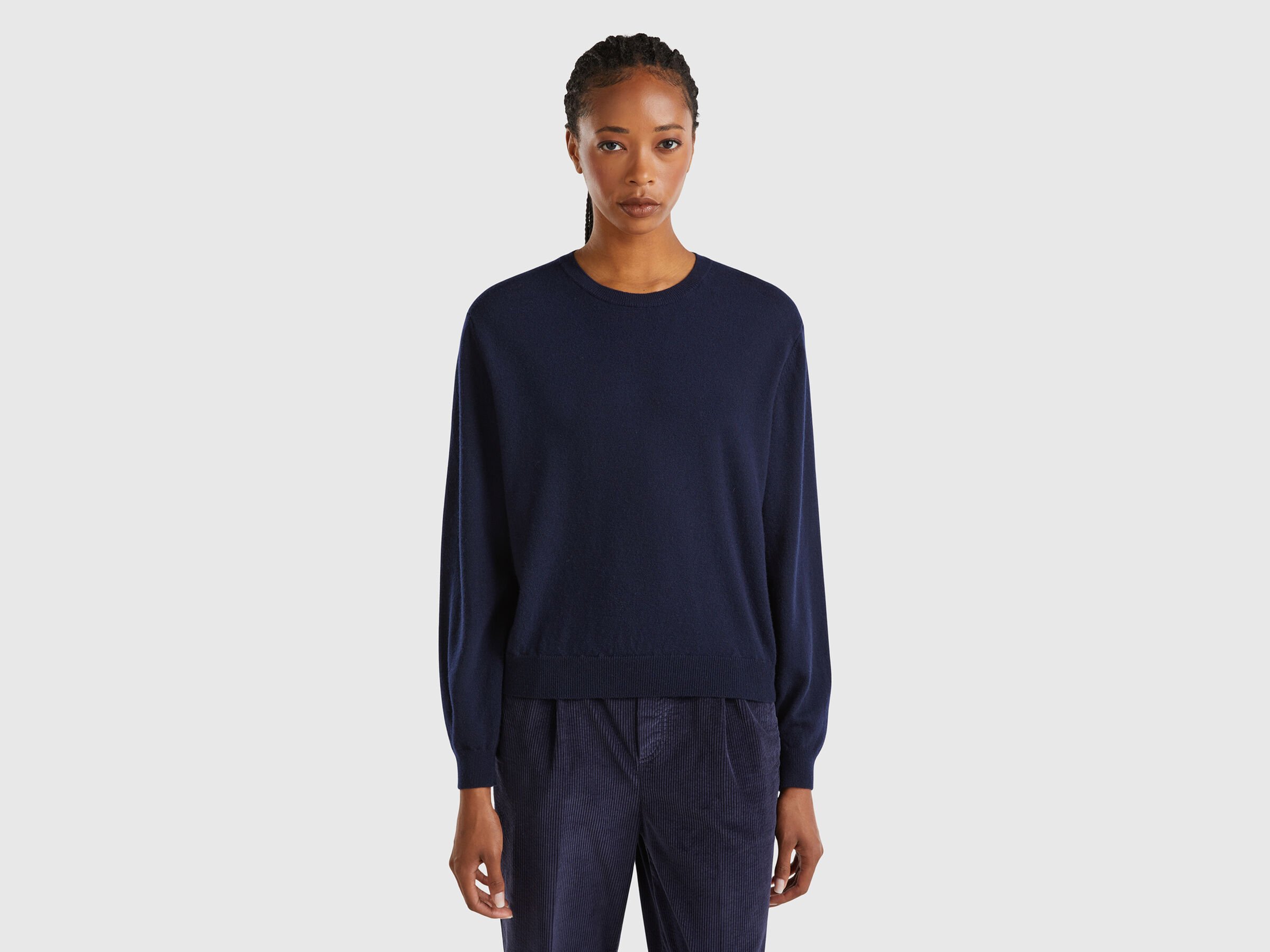Pull coupe décontractée en pure laine mérinos Pull coupe décontractée en pure laine mérinos