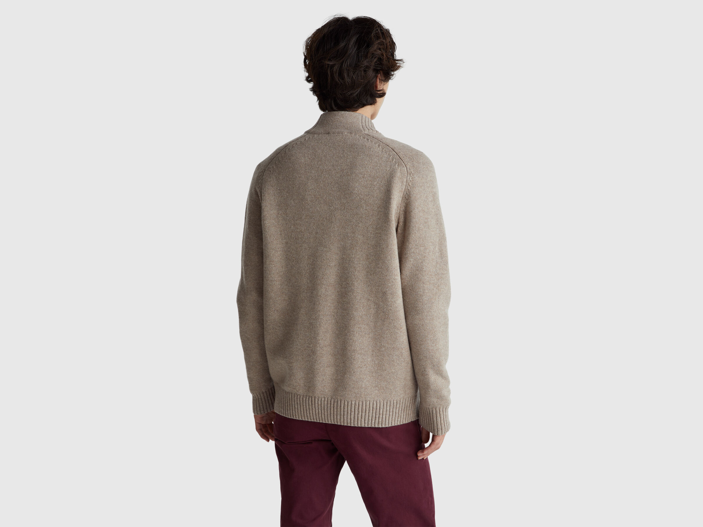 Cardigan zippé en pure laine mérinos – Image 2