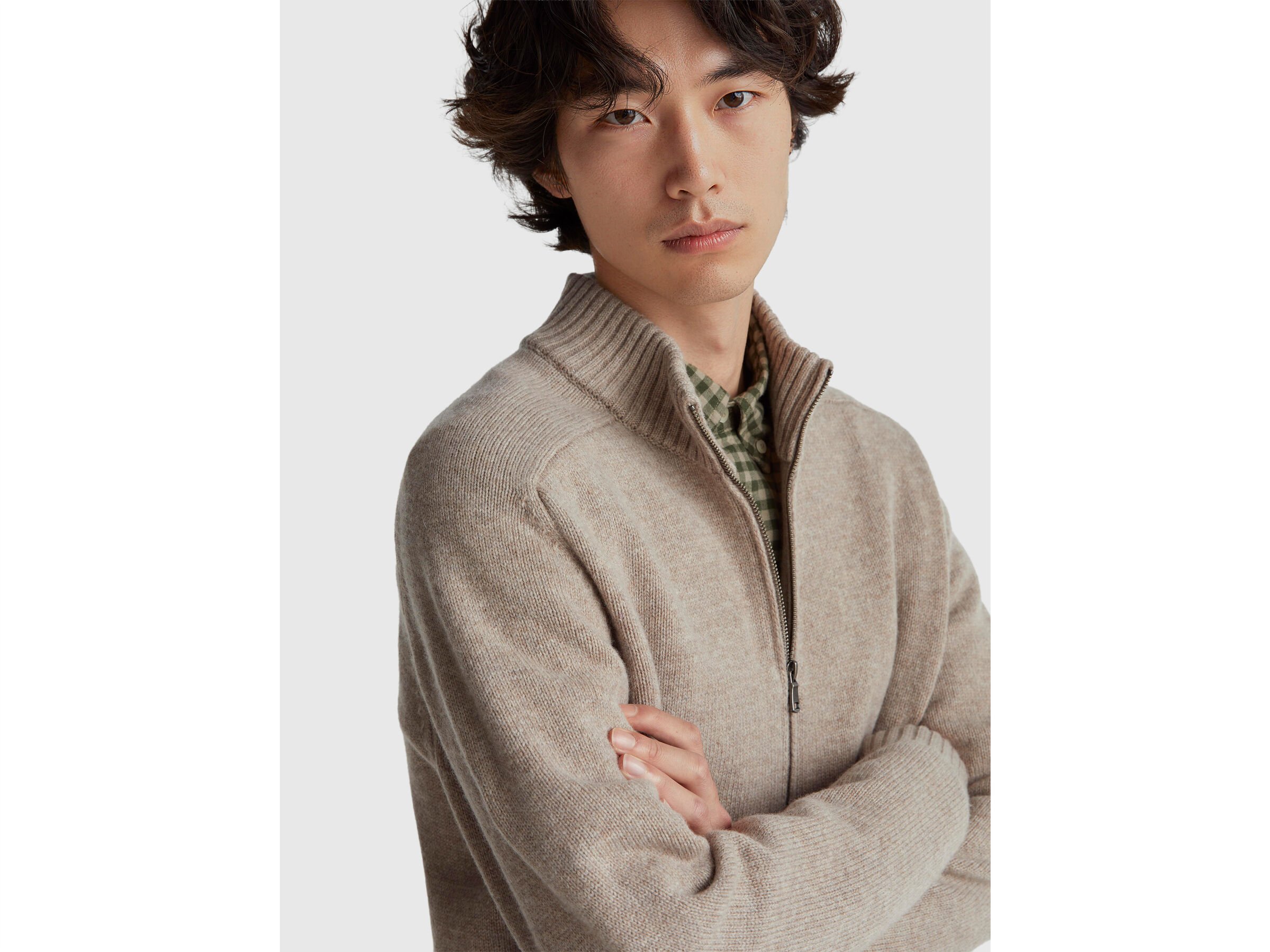 Cardigan zippé en pure laine mérinos – Image 4