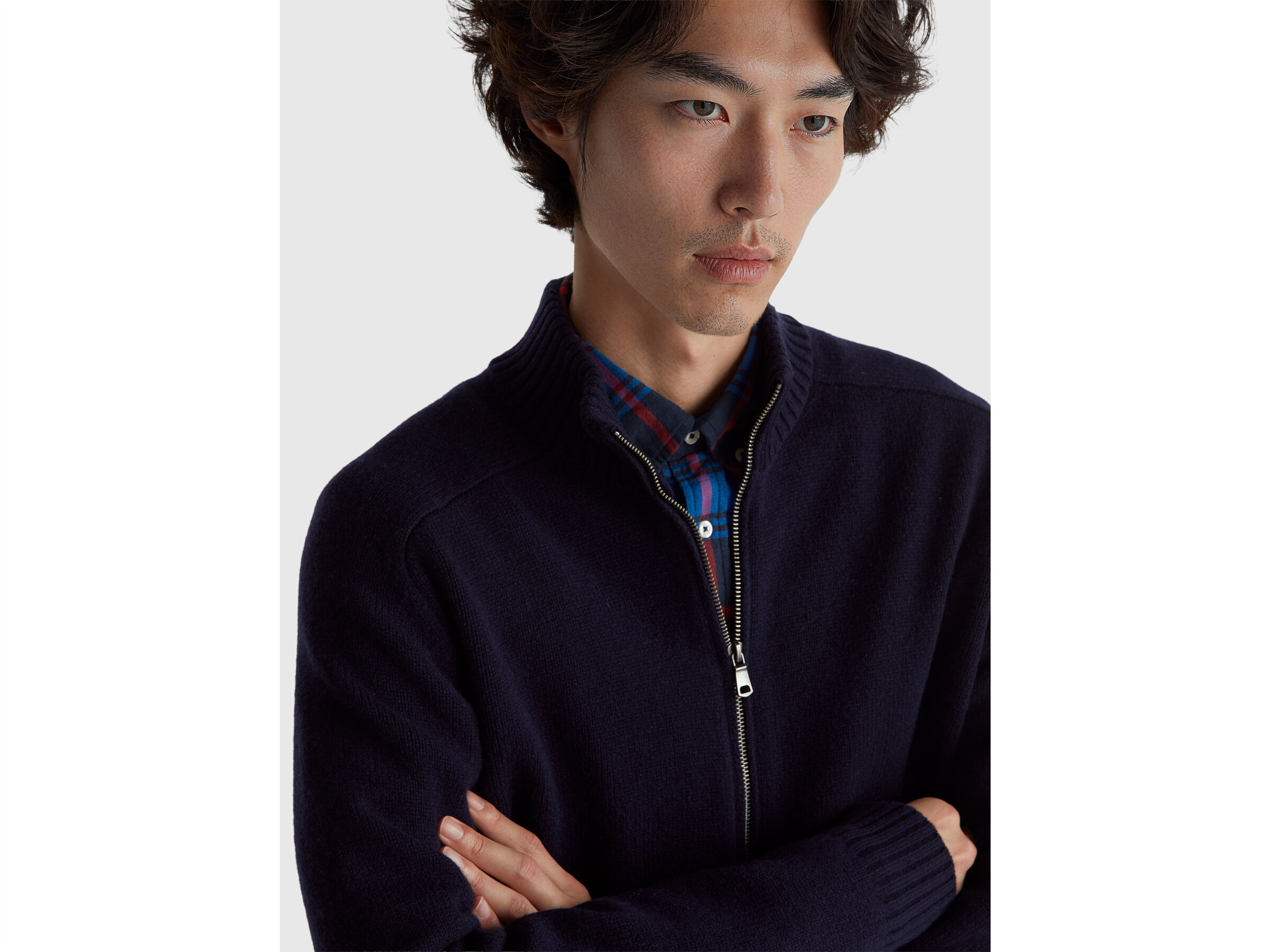 Cardigan zippé en pure laine mérinos – Image 4