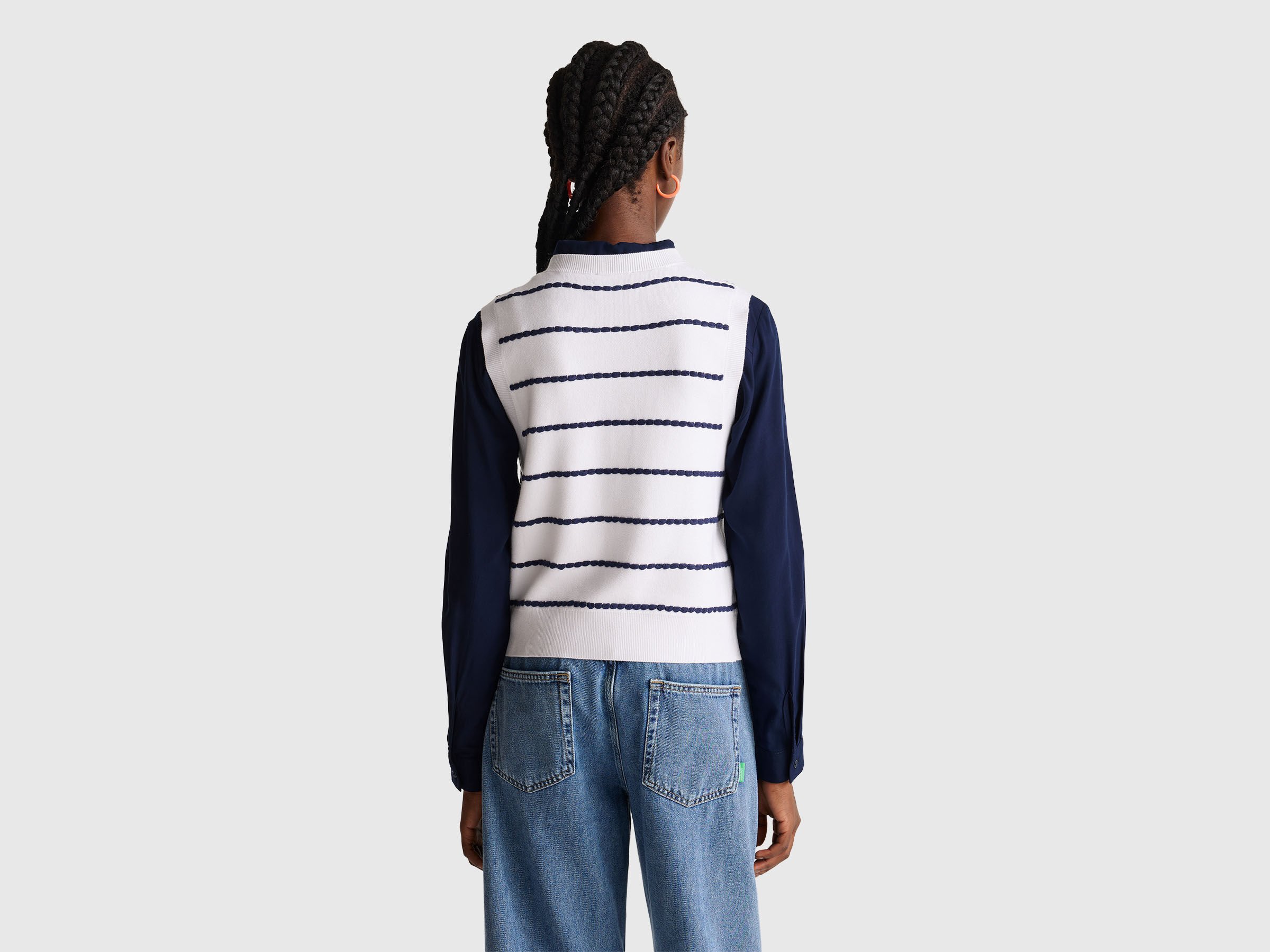 Gilet jacquard en mélange de viscose – Image 2