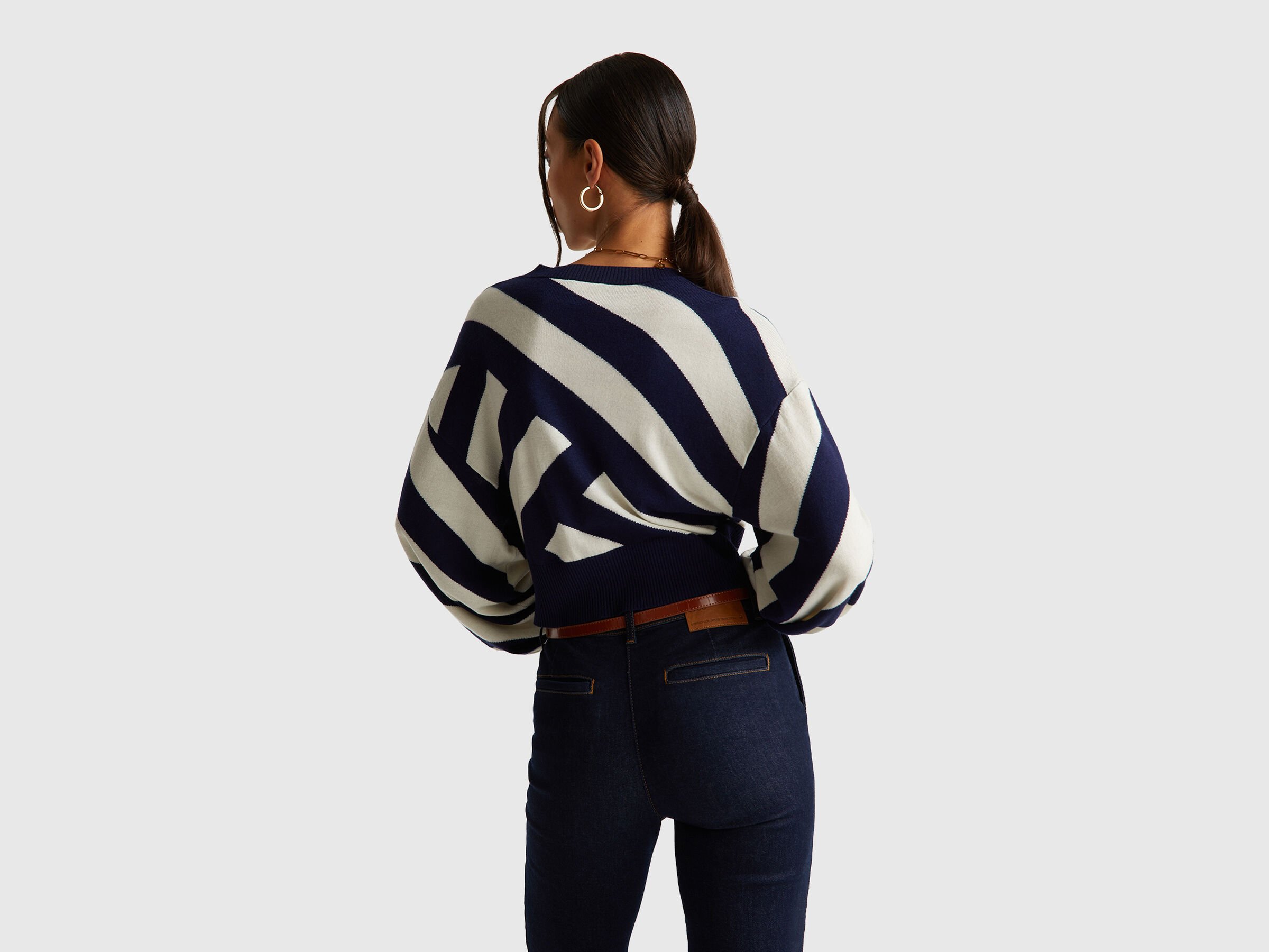 Pull court à rayures régimentaires – Image 2