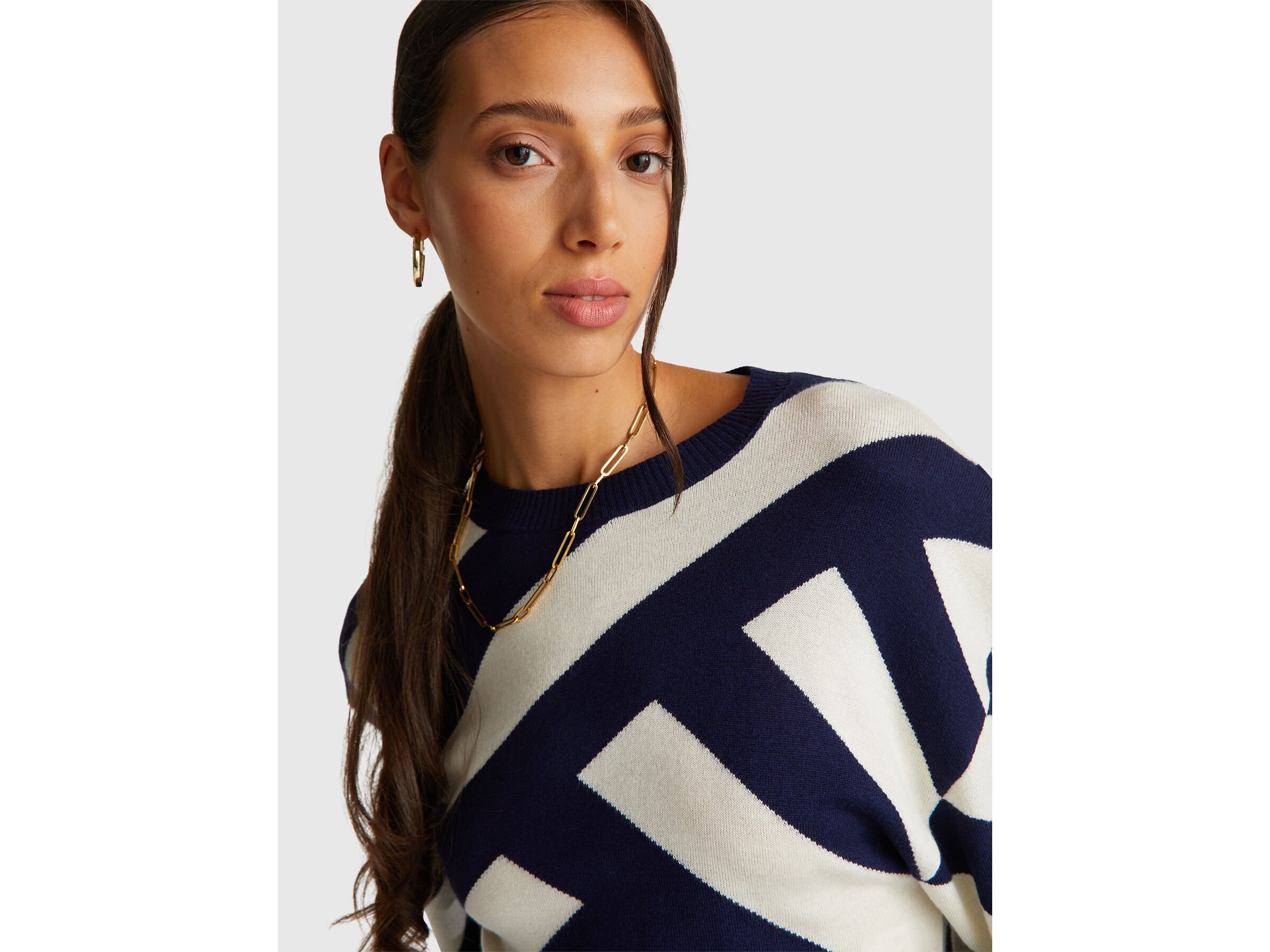 Pull court à rayures régimentaires – Image 4