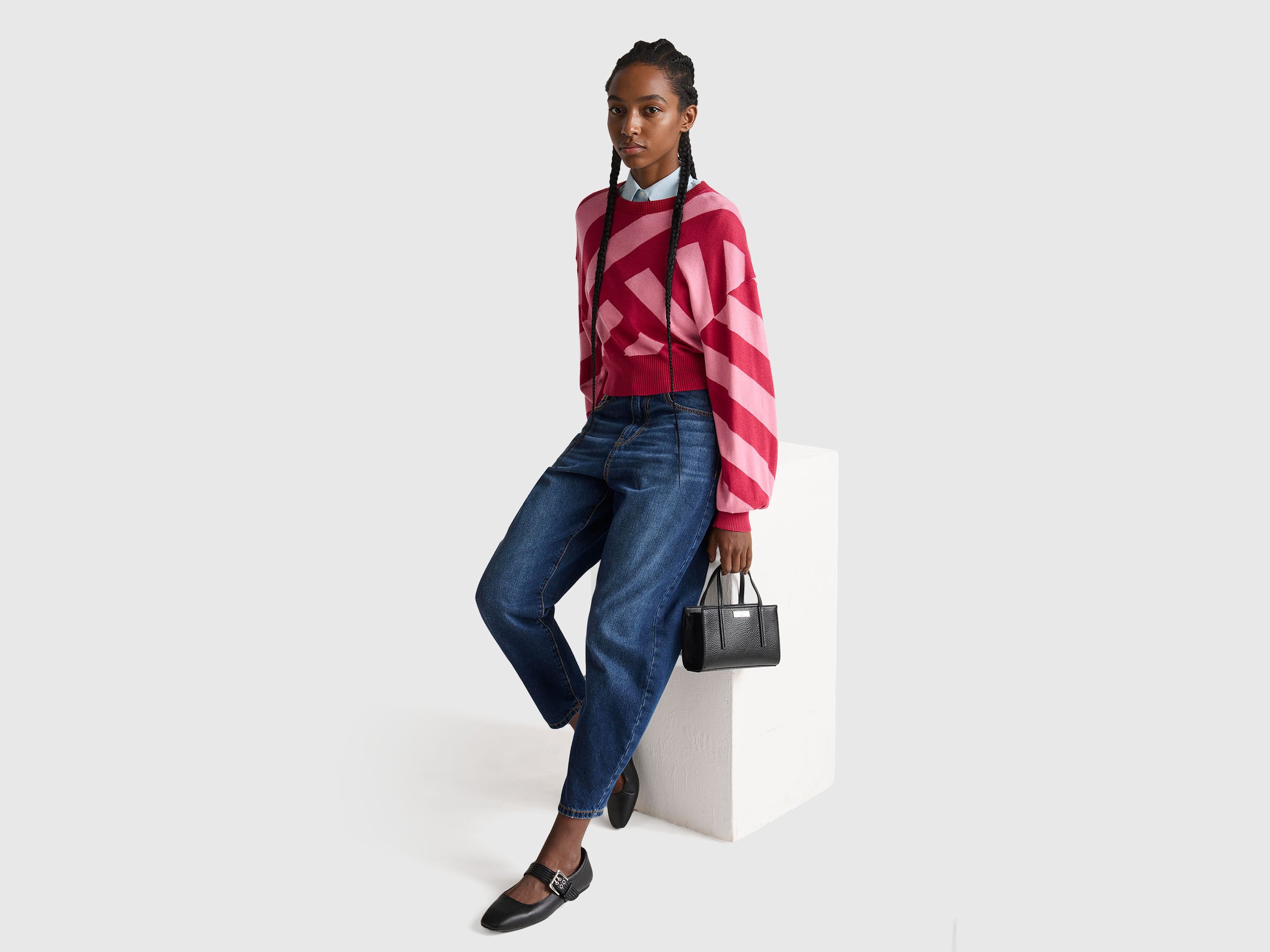 Pull court à rayures régimentaires – Image 3